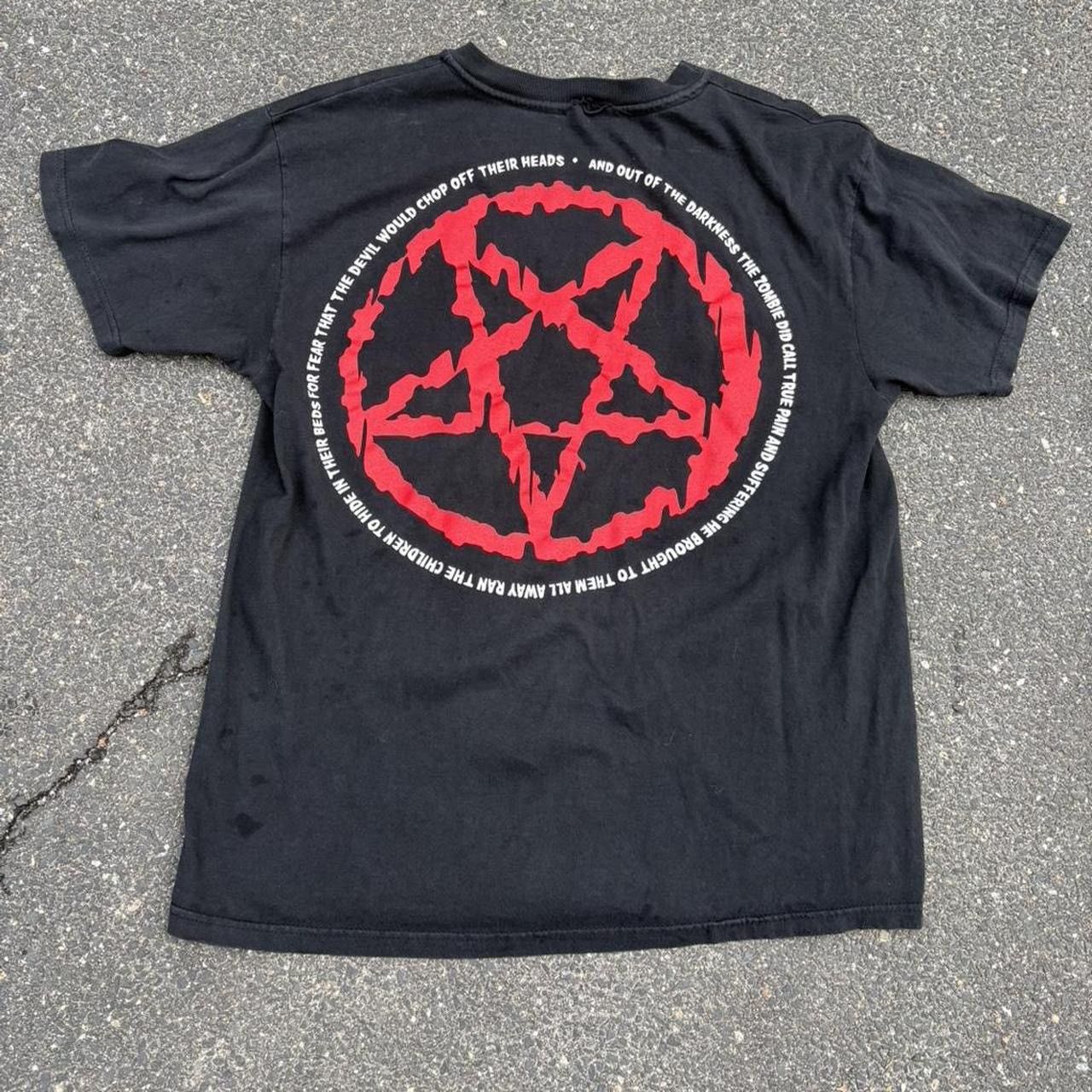 Anvil Vintage Rob Zombie Hellbilly Pentagram 1998 promo Size US L / EU 52-54 / 3 - 1 Thumbnail