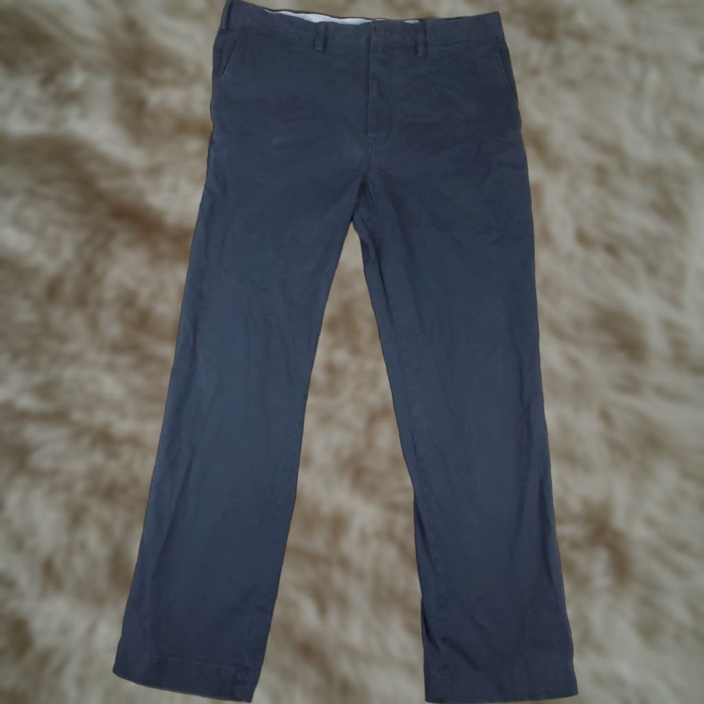 Ralph Lauren Ralph Lauren Pants Mens 36x31 Chino Flat Front Blue Cotton Regular Inseam 31 Solid Mens Size US 36 / EU 52 - 1 Thumbnail
