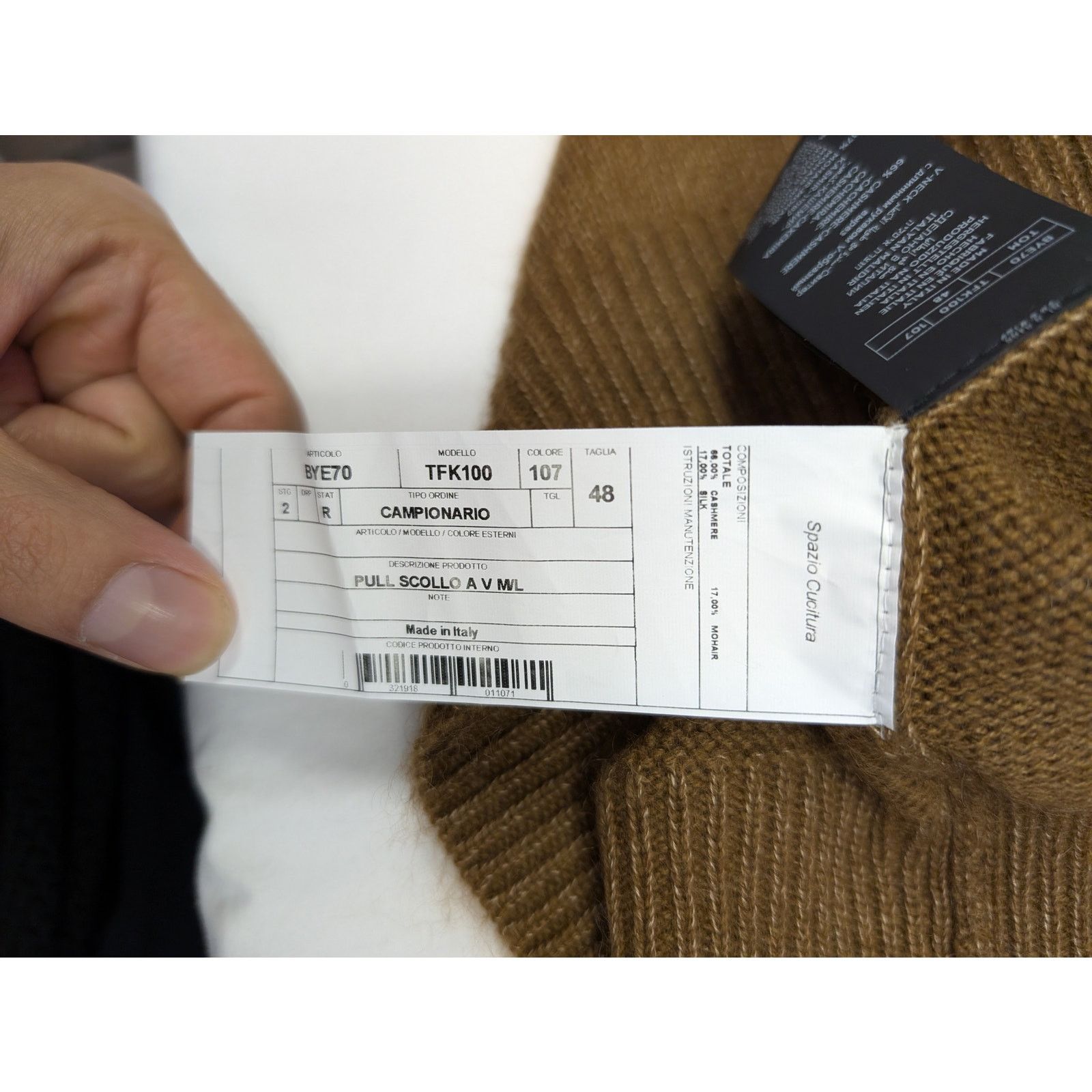Tom Ford o1rshd1 V-Neck Sweatshirt Sweater in Brown Size US M / EU 48-50 / 2 - 16 Thumbnail