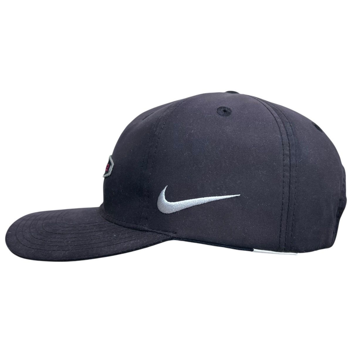 Nike Vintage 1990s Nike Swoosh 18 Spell Out Strap Back Hat Size ONE SIZE - 2 Thumbnail