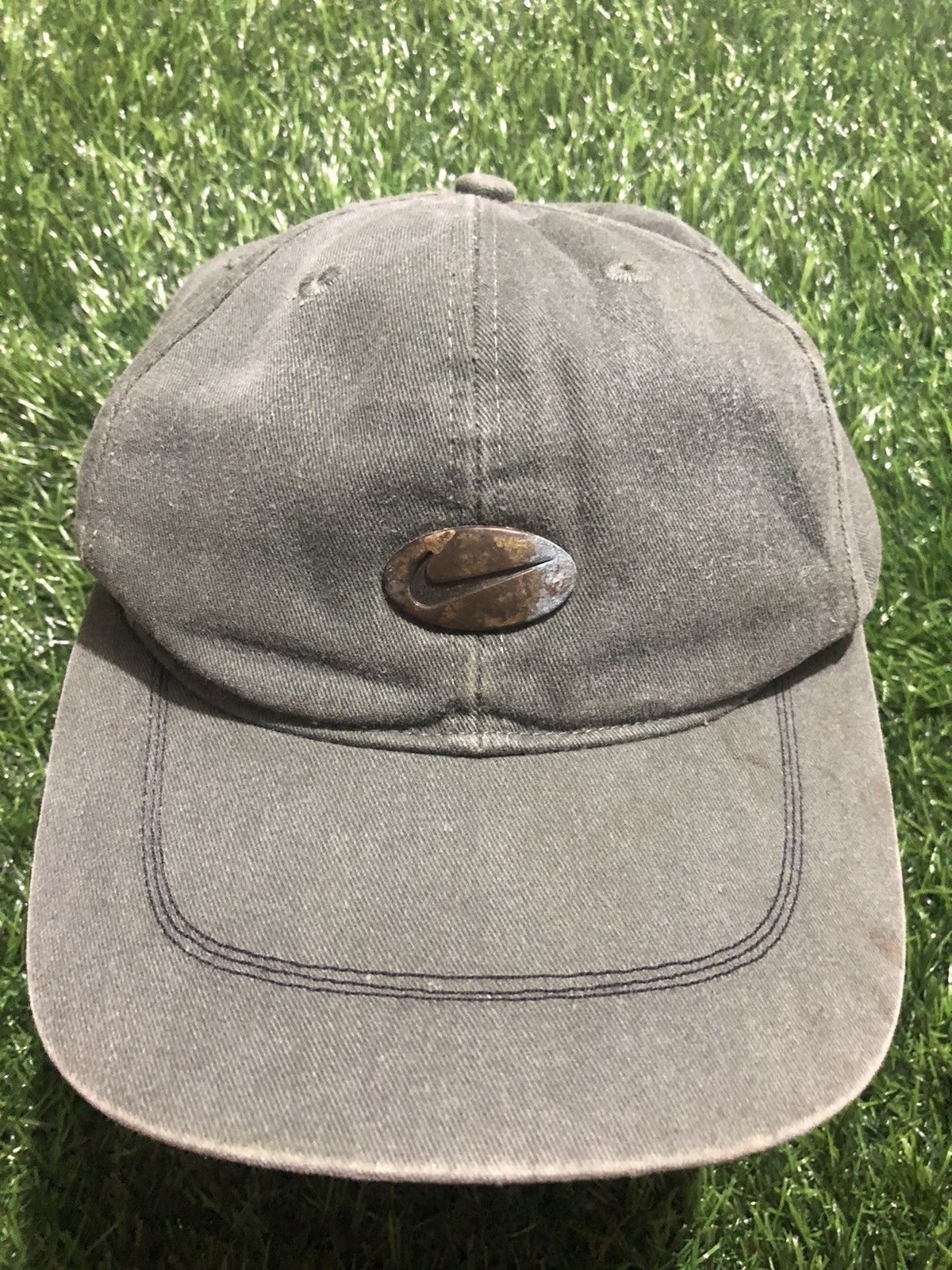 NIKE CAP OLIVE IRON LOGO VINTAGE