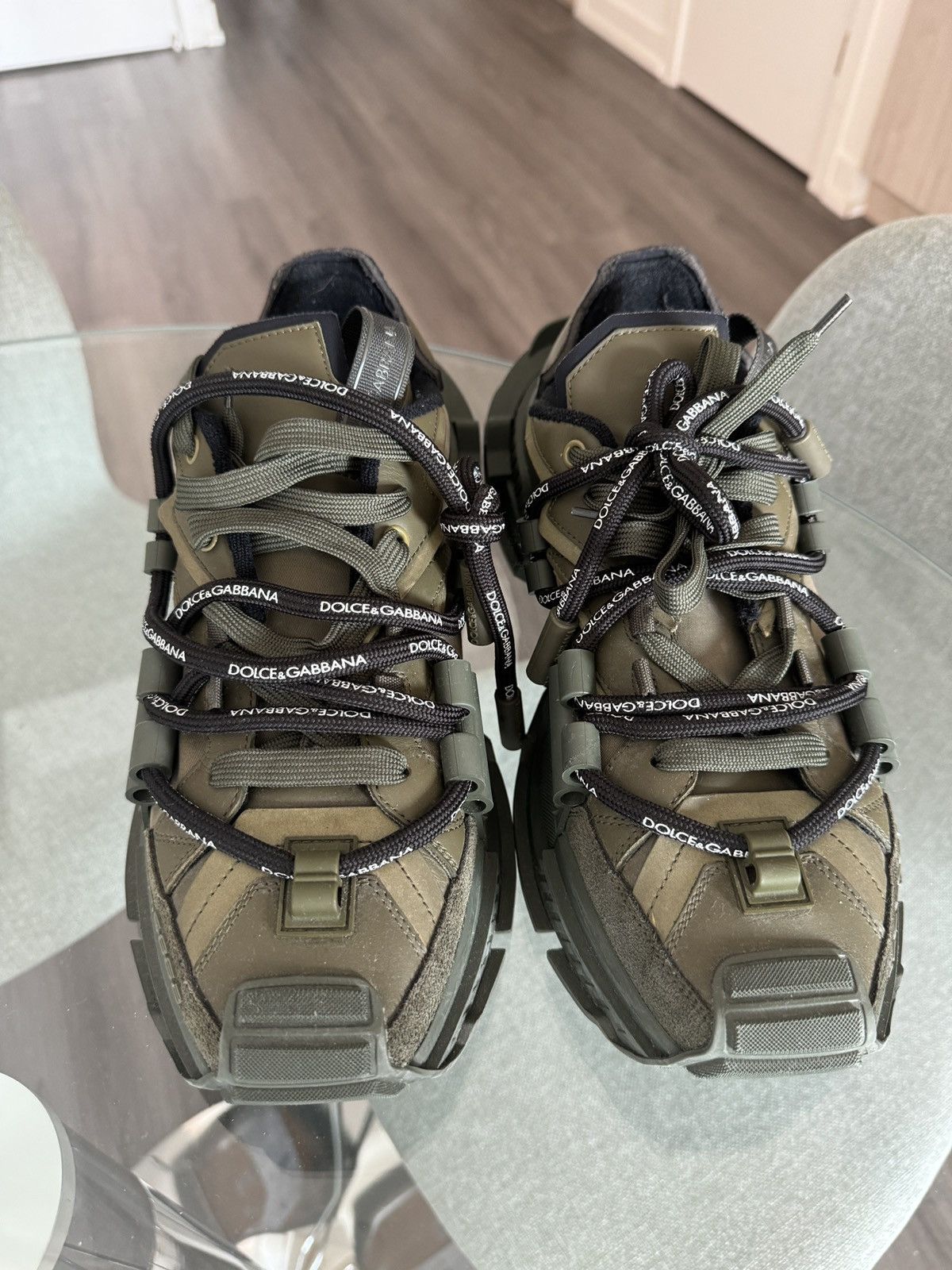 Dolce & Gabbana Dolce & Gabbana Space Runner Khaki Sneakers Size US 11 / EU 44 - 2 Thumbnail