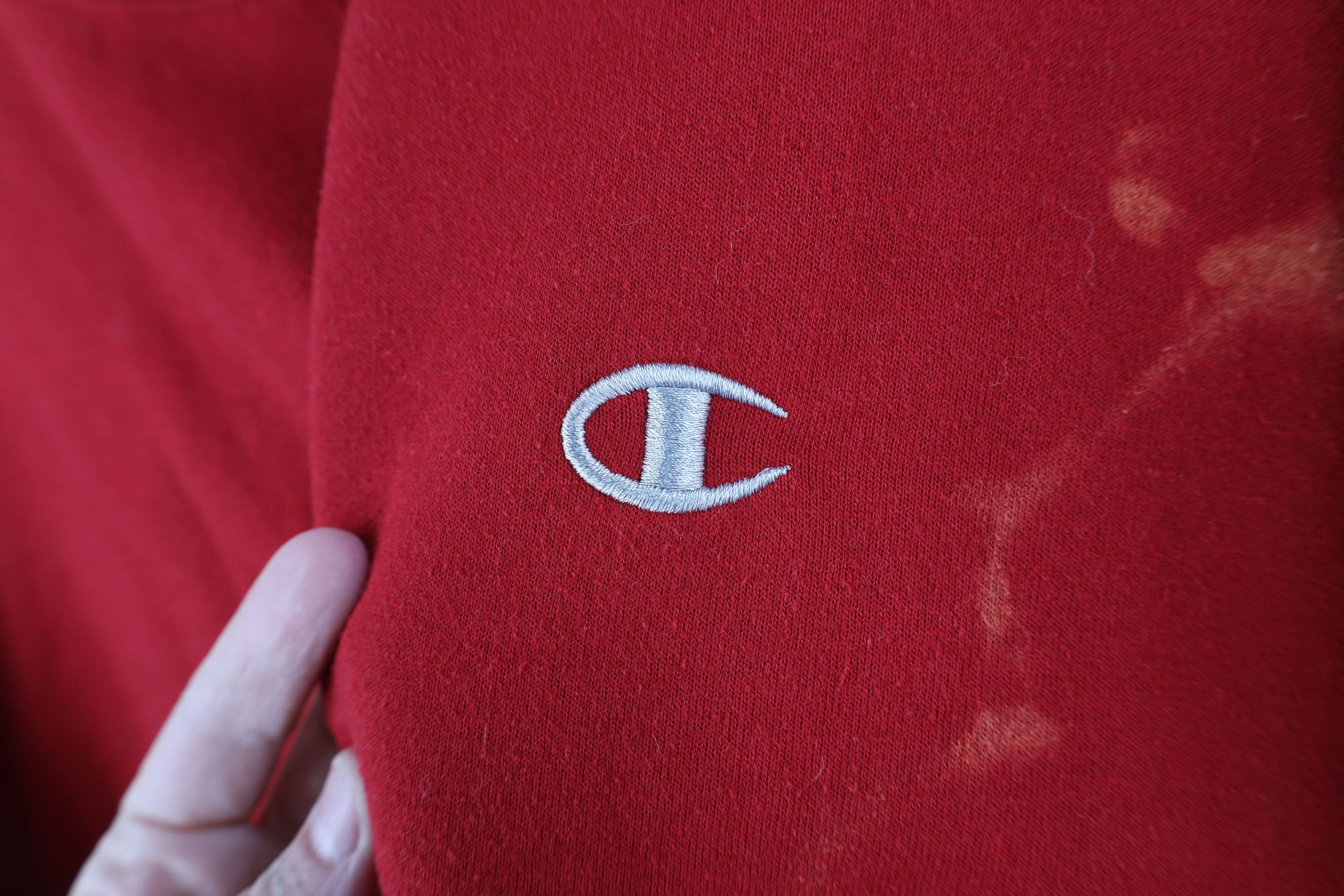 Champion Vintage Champion Classic Logo Acid Wash Crewneck Sweatshirt Size US XXL / EU 58 / 5 - 5 Thumbnail
