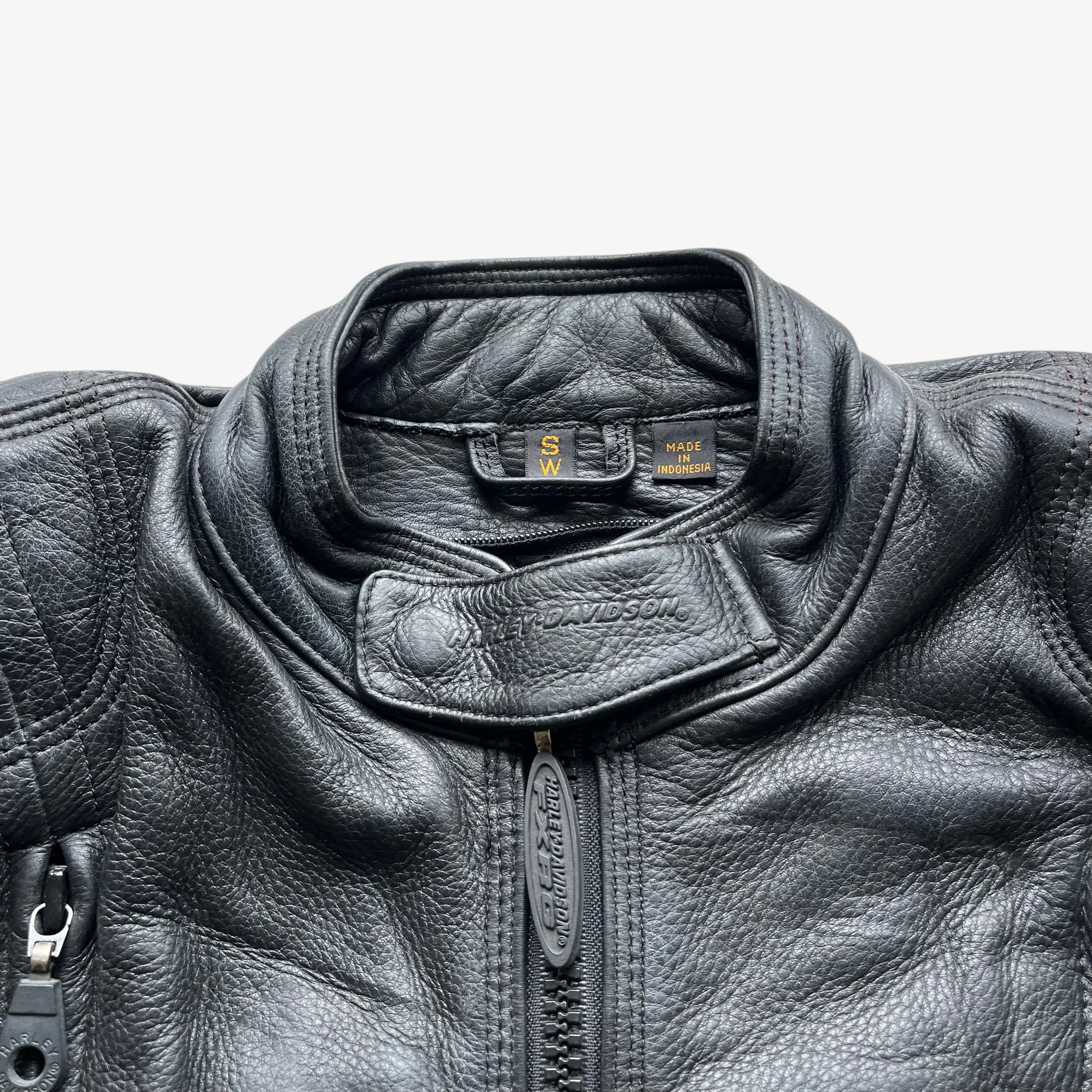 Harley Davidson Vintage Y2K Women's Harley Davidson Leather Biker Jacket Size S / US 4 / IT 40 - 4 Thumbnail