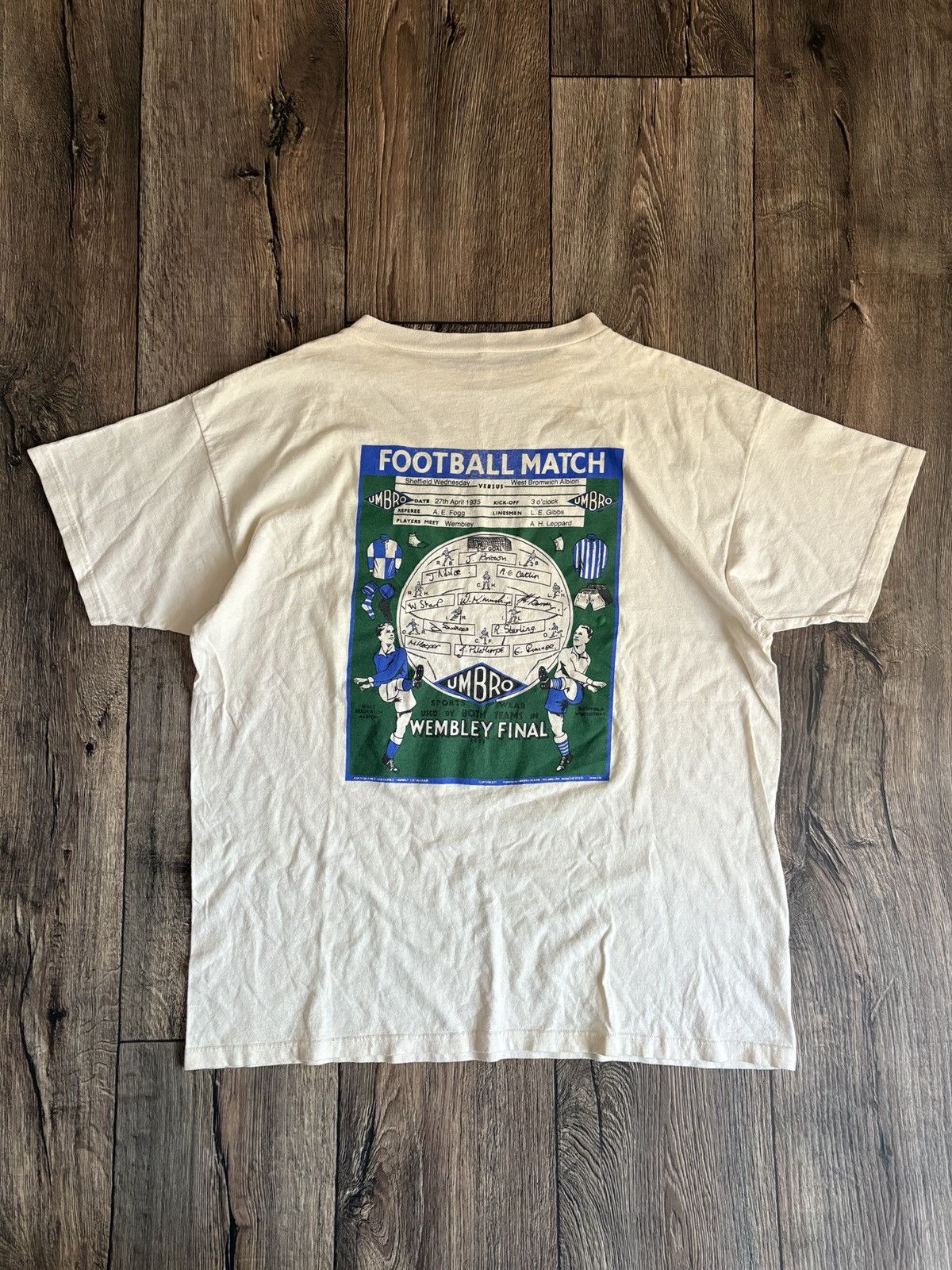 Umbro Vintage 80s Umbro Sheffield West Bromwich Tribute Football Size US M / EU 48-50 / 2 - 7 Thumbnail
