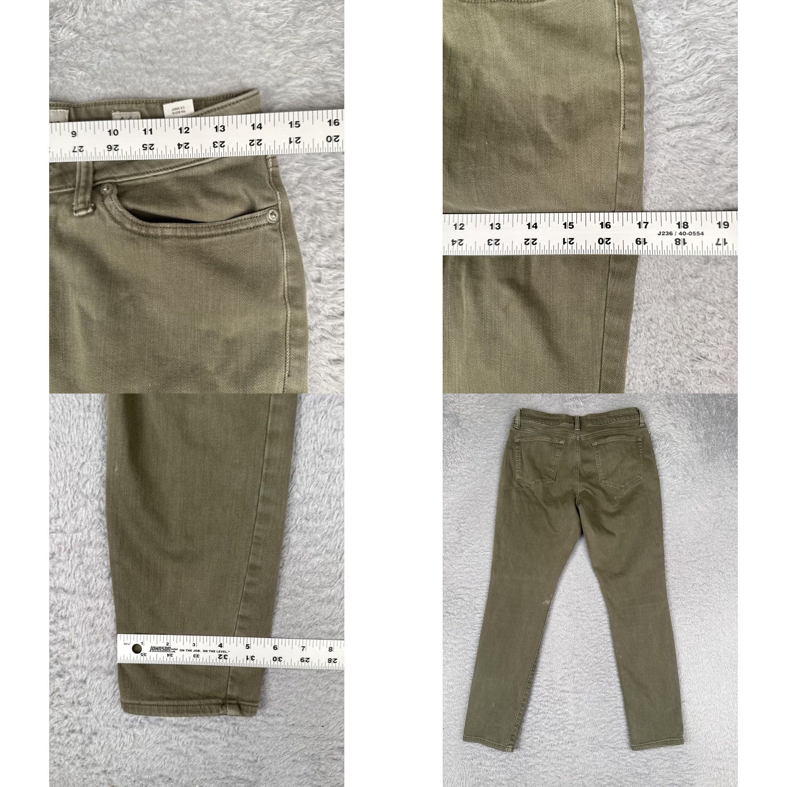 Lucky Brand Lucky Brand Lolita Skinny Jeans Womens 4 Green Med Wash Mid Rise Stretch 27x26 Size 27" / US 4 / IT 40 - 9 Thumbnail