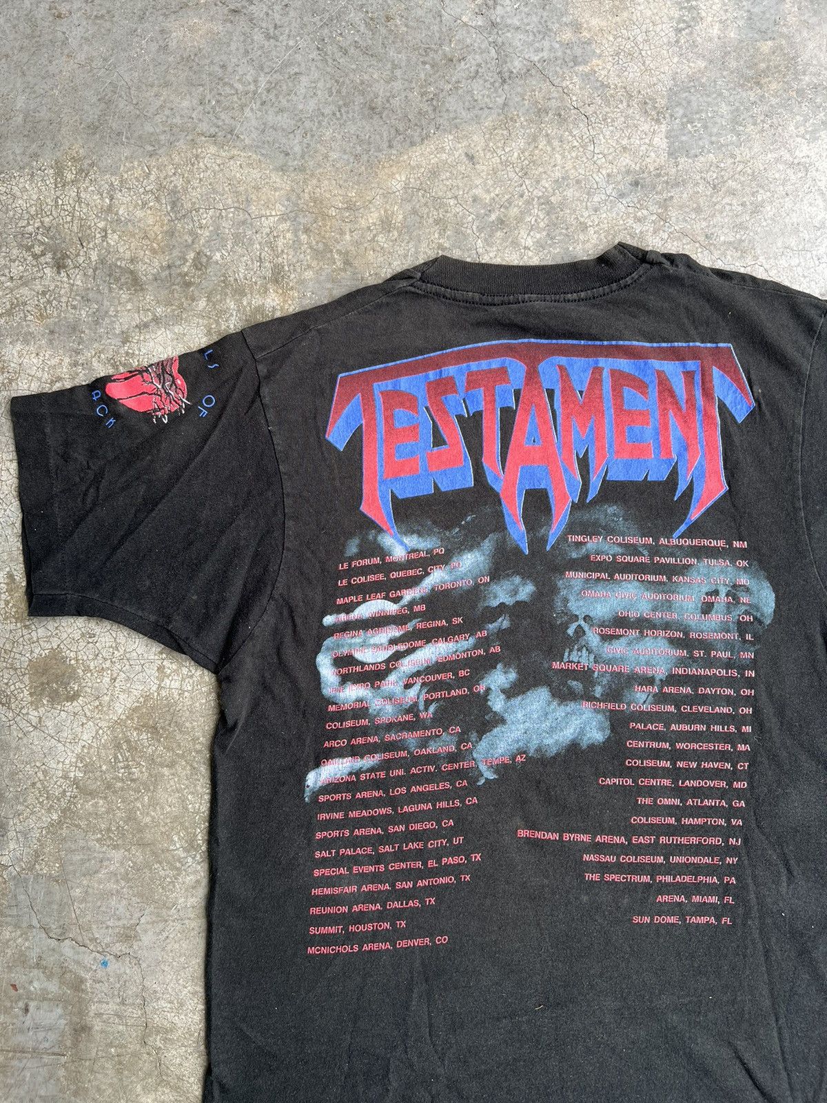 Band Tees (S) Vintage Testament Souls Of Black 1990 Tour Band Tees Size US S / EU 44-46 / 1 - 3 Thumbnail