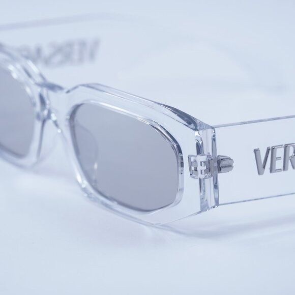 Versace Versace VE4489U 148/8V Sunglasses Transparent Rectangle Fram Size ONE SIZE - 5 Thumbnail