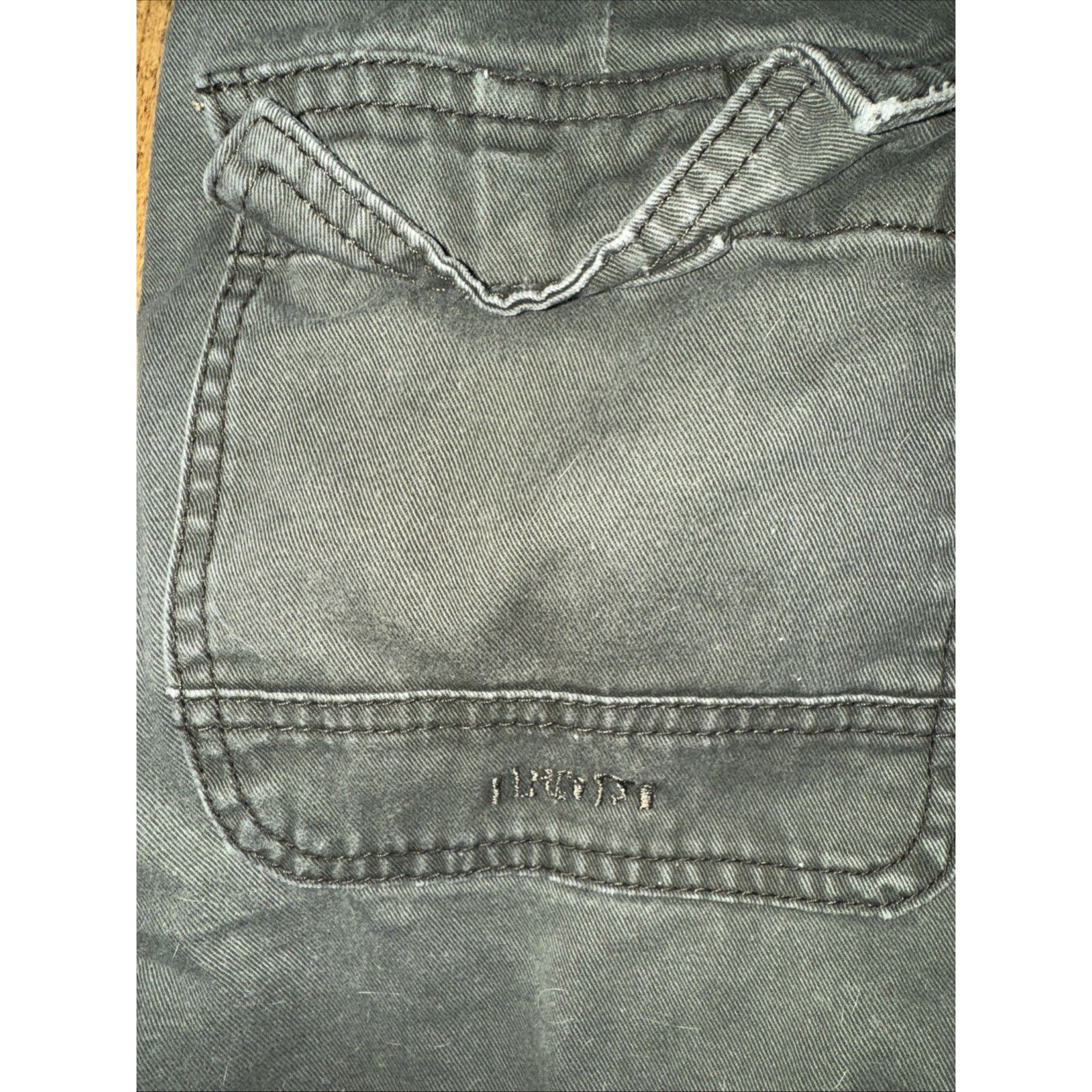 Vintage Vintage Iron Utility Cargo Pants Olive Green 28x30 Workwear Size US 28 / EU 44 - 6 Thumbnail