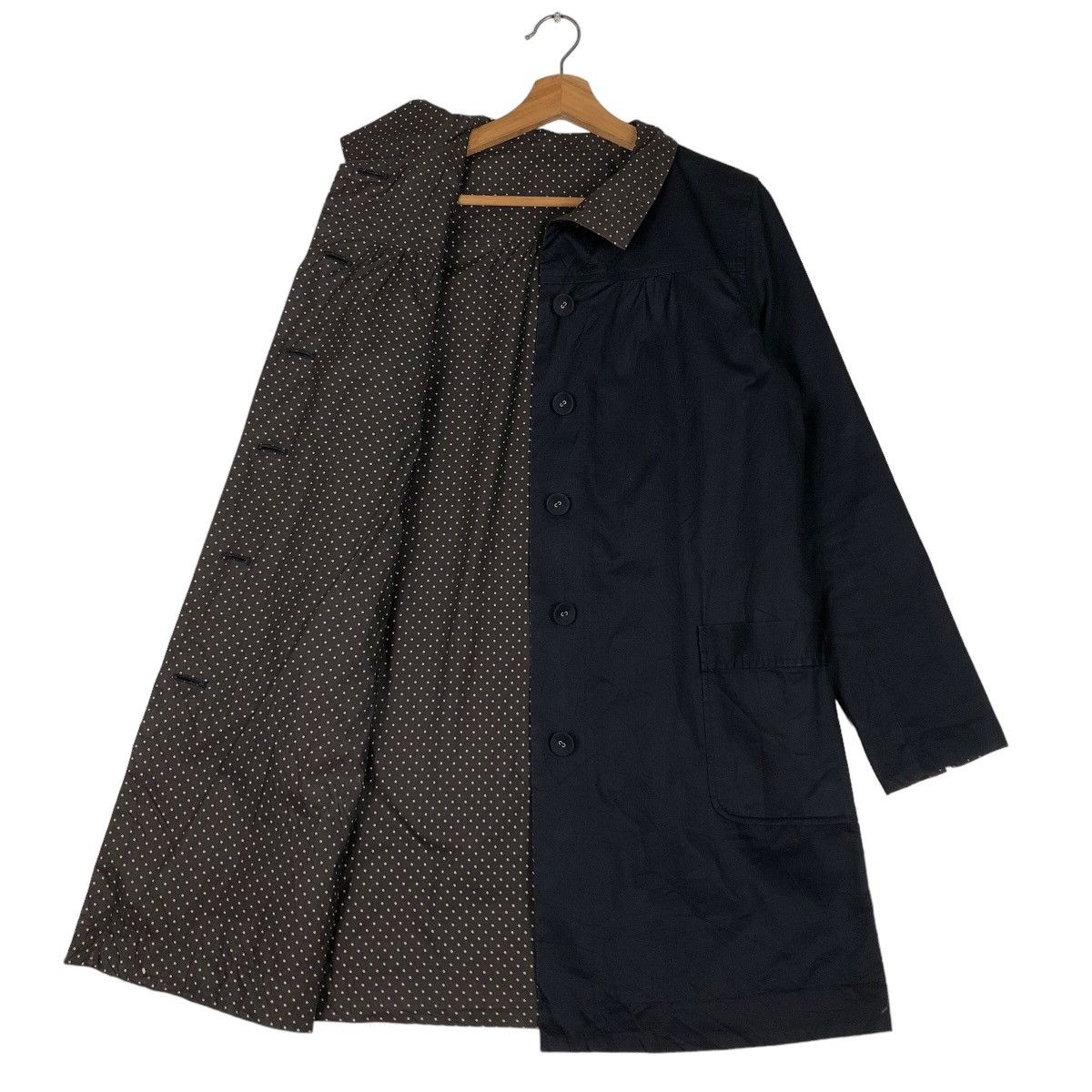 Issey Miyake 🔥Vtg Long Jacket Pou Dou Dou Japan Polkadot Lining Size US M / EU 48-50 / 2 - 9 Thumbnail