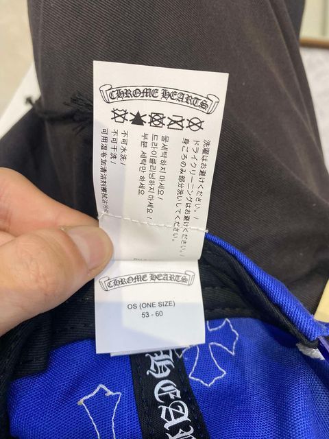 Chrome Hearts CHROME HEARTS Cross Patch Baseball Hat BLUE Size ONE SIZE - 8 Thumbnail