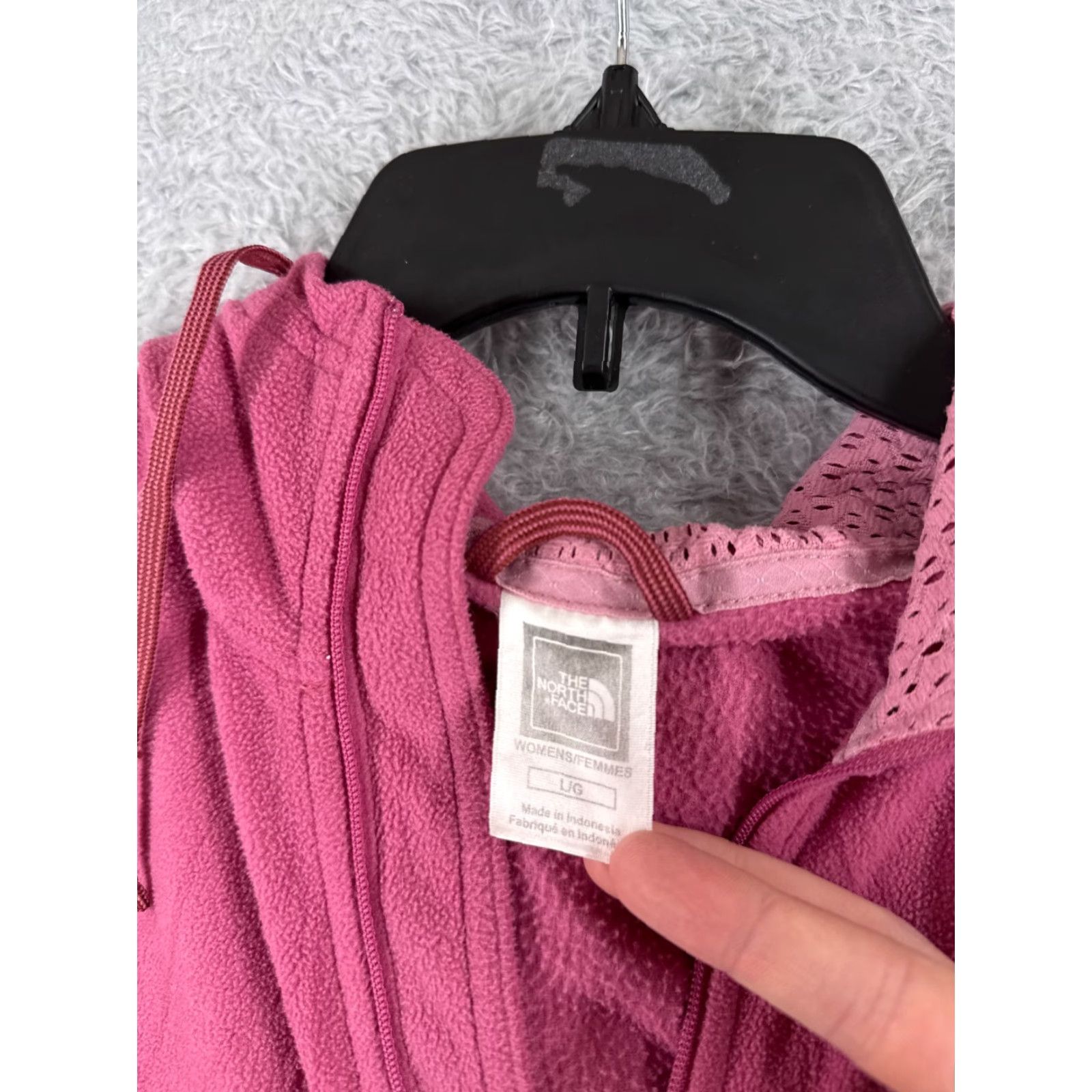 The North Face The North Face Hoodie Women L Pink Pullover Mock Neck Fleece 100% Polyester Regular Fit All Seasons Pockets Casual Activewear Size L / US 10 / IT 46 - 7 Thumbnail