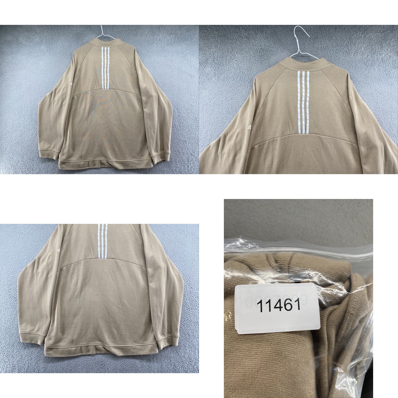 Adidas Adidas Pullover Knit 1/4 Zip Golf Sweater Men 2XL Beige Multicolor Knit High Neck Casual 90s Logo Shirt/Sw Size US XXL / EU 58 / 5 - 8 Thumbnail