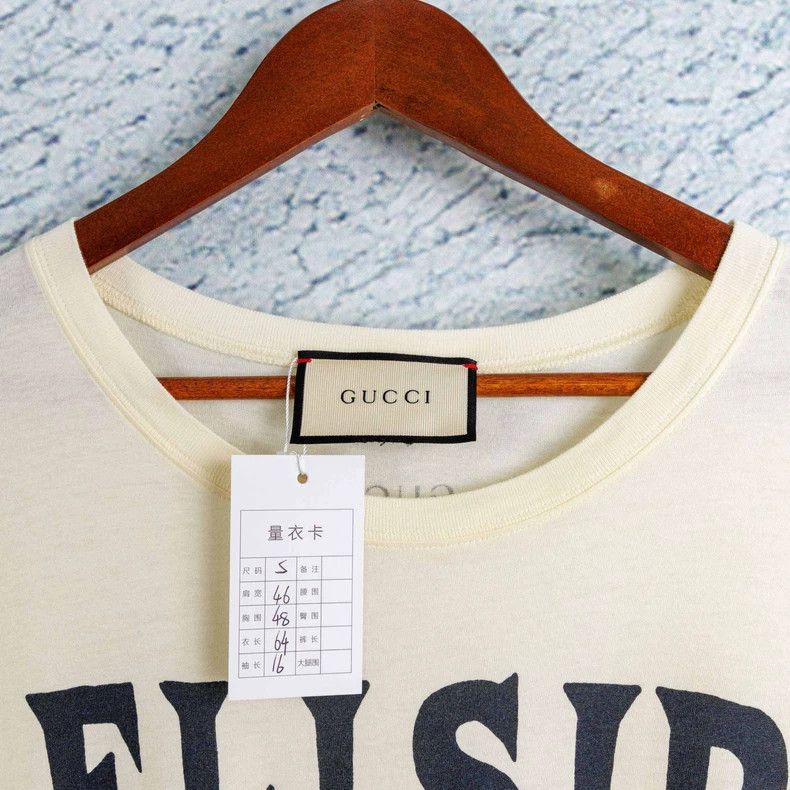 Gucci GucciBeige double tiger head sequin letter logo short-sleev Size US S / EU 44-46 / 1 - 5 Thumbnail