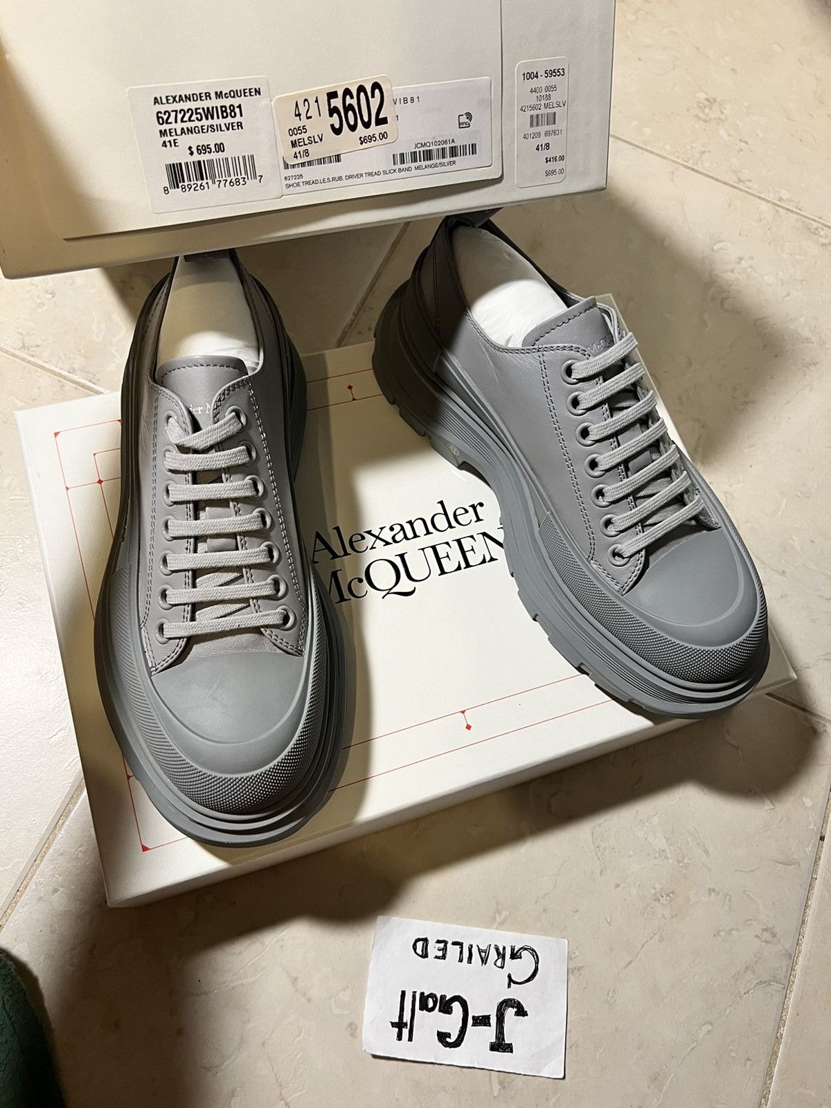 Alexander McQueen McQueen Tread Slick Low Top Sneakers Size US 8 / EU 41 - 13 Thumbnail