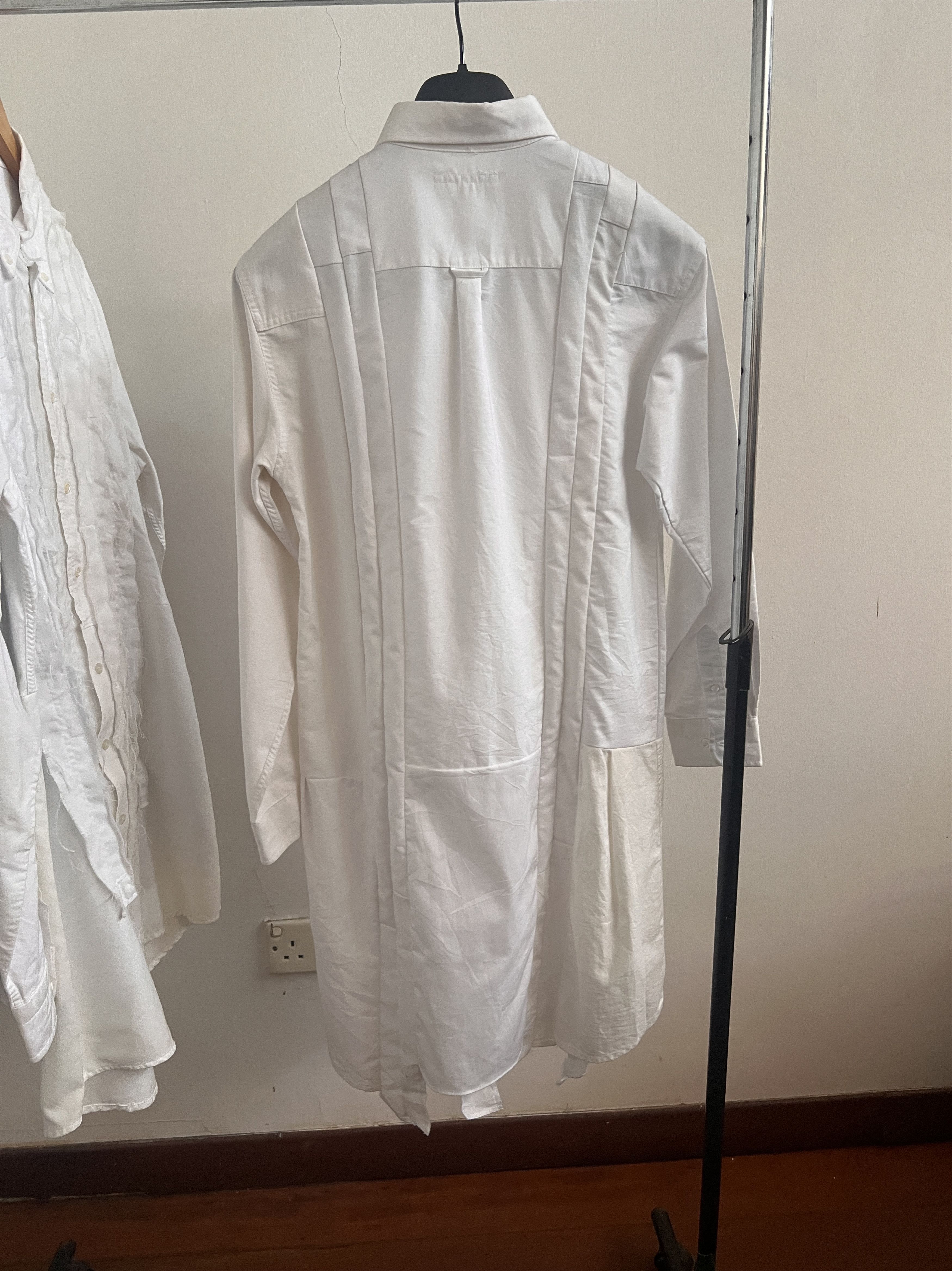 Needles × Nepenthes Rebuild by Needles 7 Cut White Oxford Long Dress Shirt Size US L / EU 52-54 / 3 - 2 Thumbnail