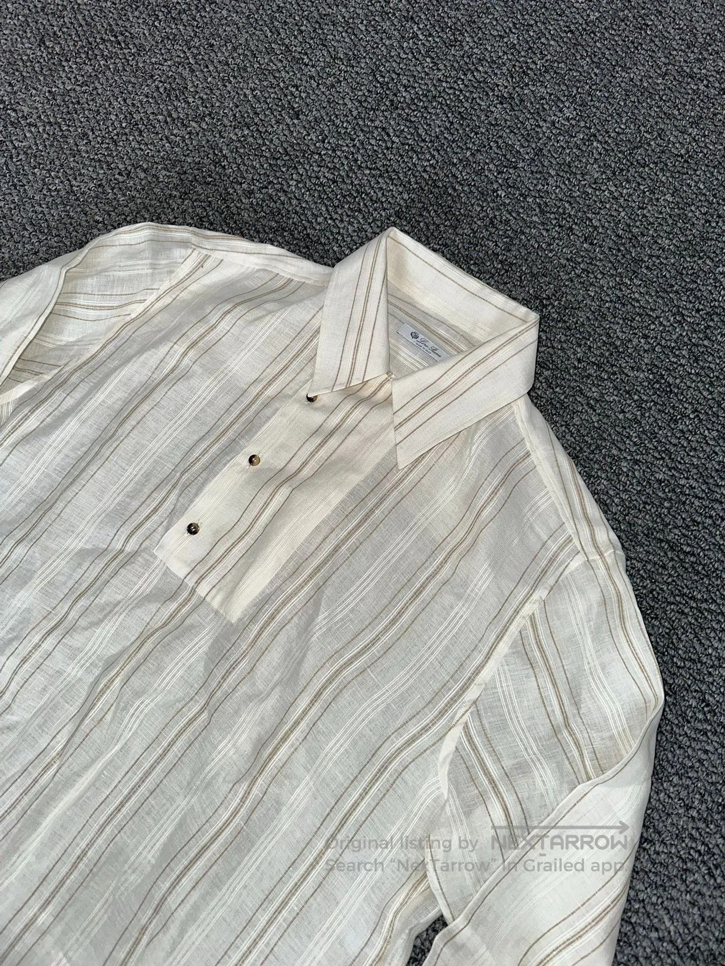 Loro Piana Loro Piana Linen Shirt XL. Size US XL / EU 56 / 4 - 2 Thumbnail