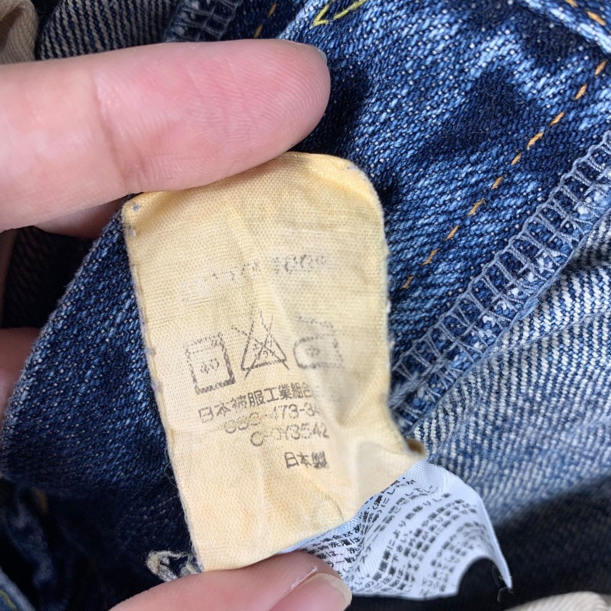 Eternal × Japanese Brand Vintage ETERNAL distressed blue jeans Size US 34 / EU 50 - 22 Thumbnail