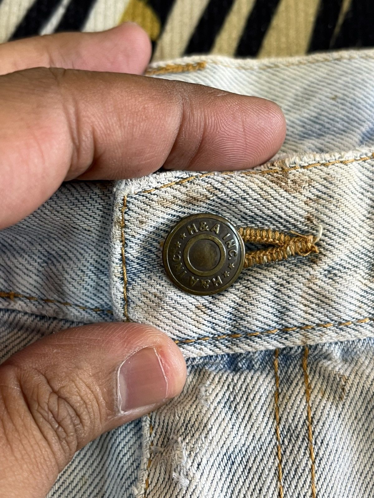 Japanese Brand × Vintage Vintage H&A Baggy Distressed Denim Size US 33 - 9 Thumbnail