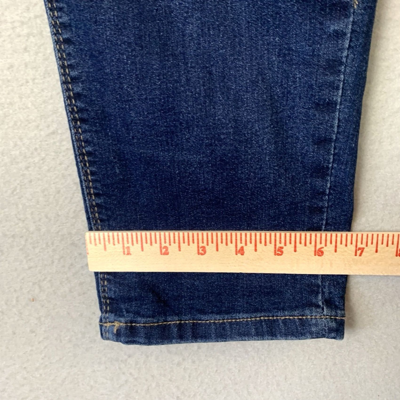 Vintage Curve Appeal Jeans Women 14 Blue Straight Leg NWT Size 36" / US 14 / IT 50 - 7 Thumbnail