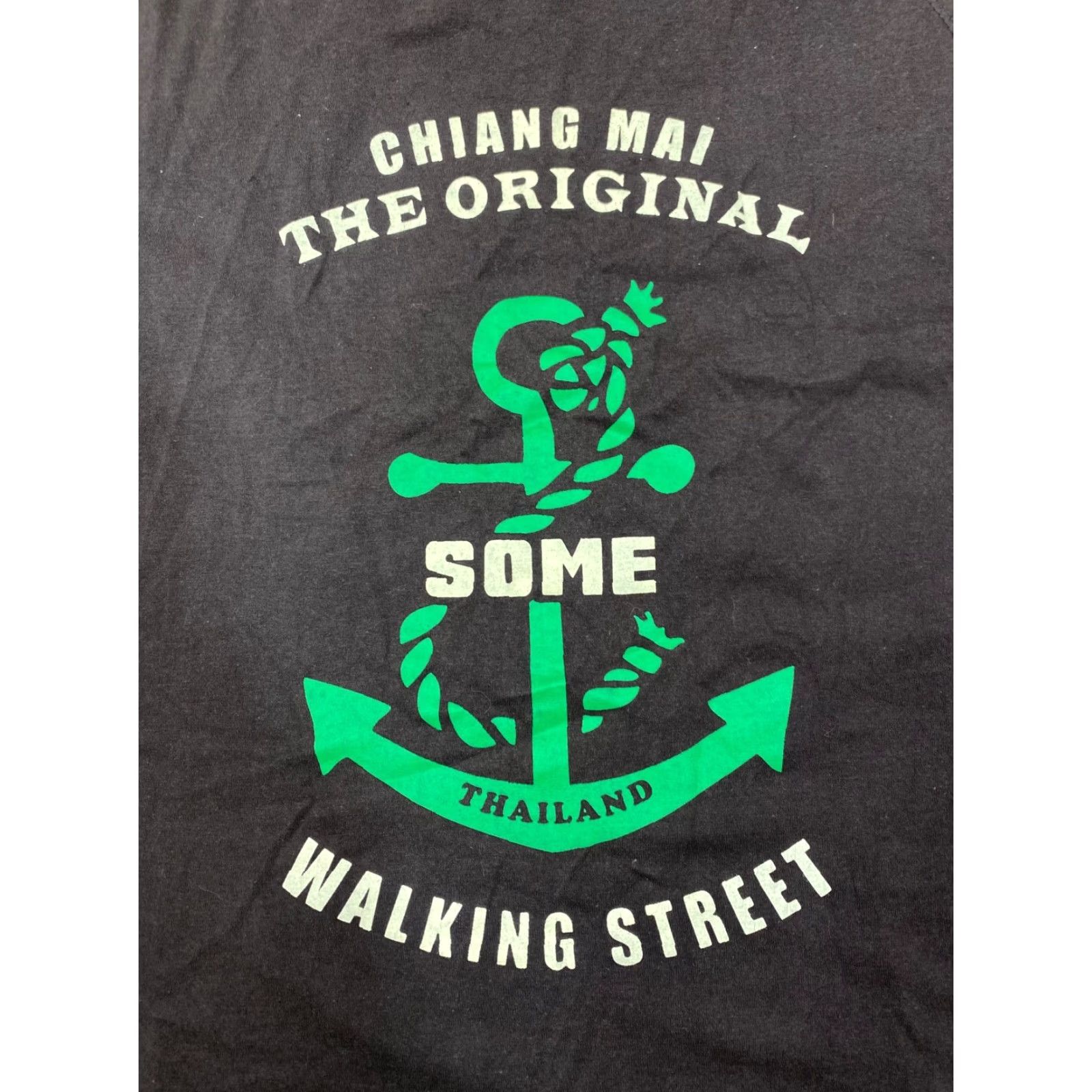 Vintage Chiang Mai Thailand The Original Walking Street Graphic Tank Top Sz S #2207 Tank Top Men Black Travel 90s? Size US S / EU 44-46 / 1 - 2 Thumbnail