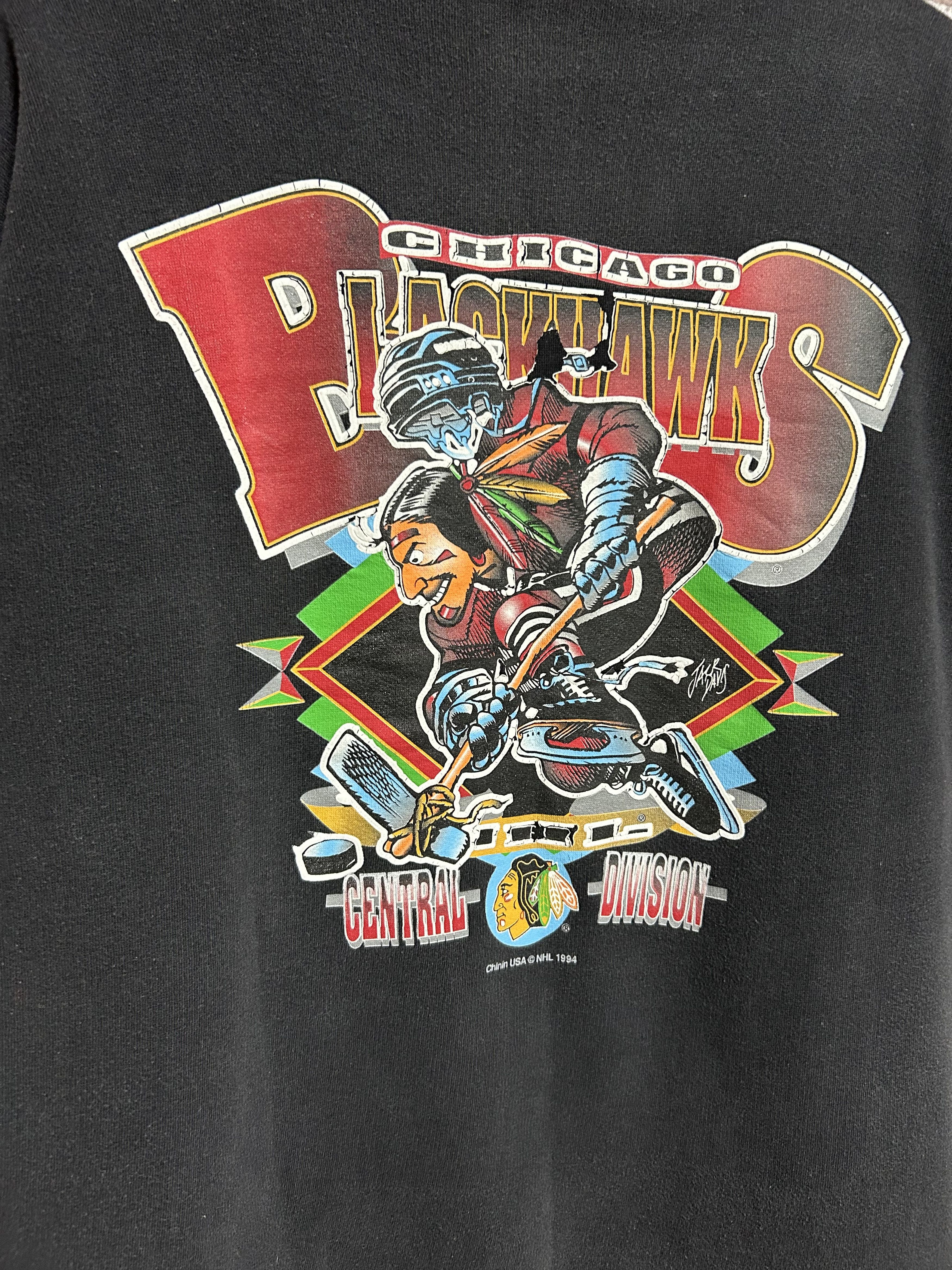 NHL Vintage 1994 Chicago Blackhawks NHL Hockey Sweatshirt Size US M / EU 48-50 / 2 - 8 Thumbnail