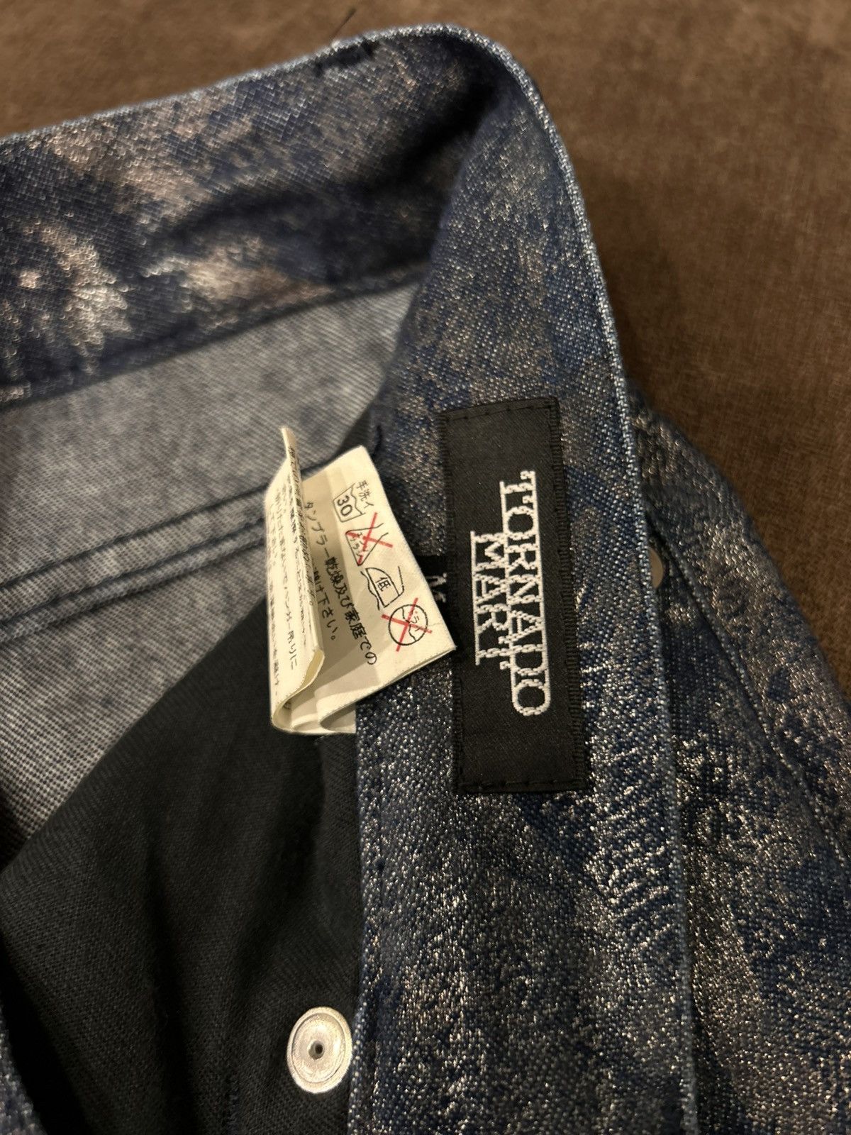 Tornado Mart Tornado Mart Snake Laser Engraved Denim Size US 29 - 3 Thumbnail