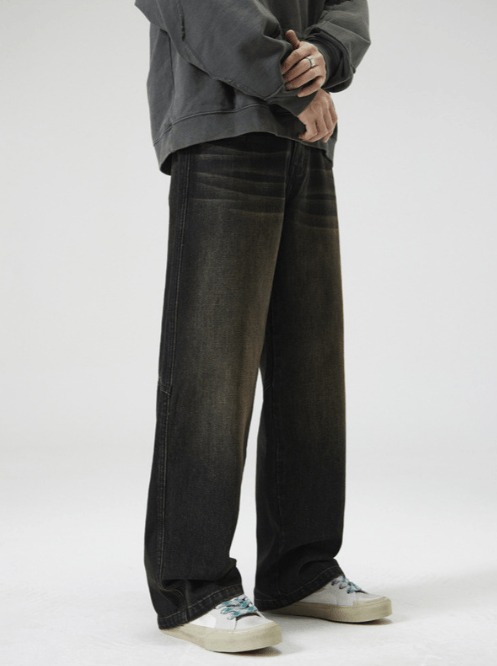 Japanese Brand × Jean American street loose straight retro washed jeans y2k Size US 32 / EU 48 - 2 Thumbnail