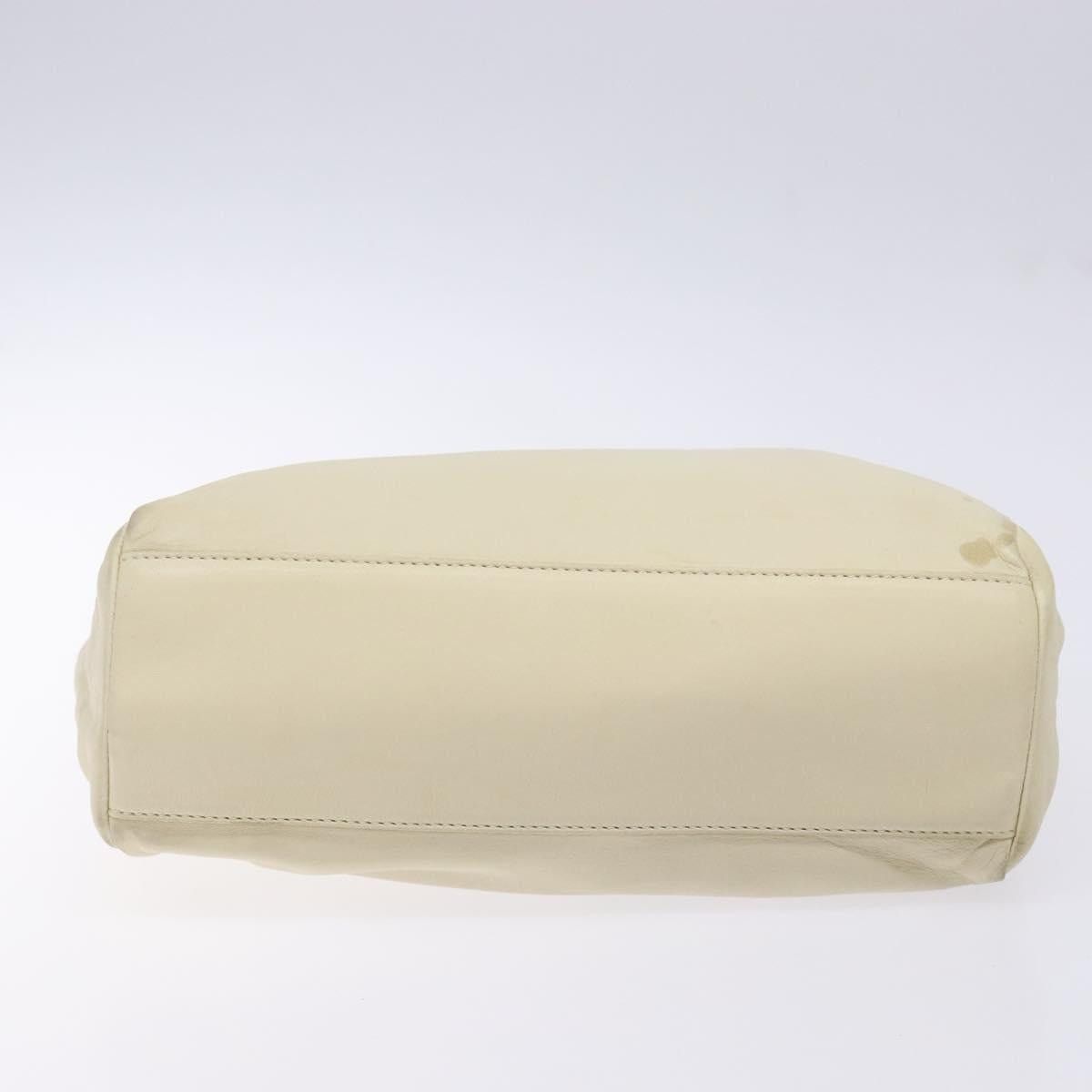 Prada PRADA Tote Bag Leather White Silver Size ONE SIZE - 9 Thumbnail