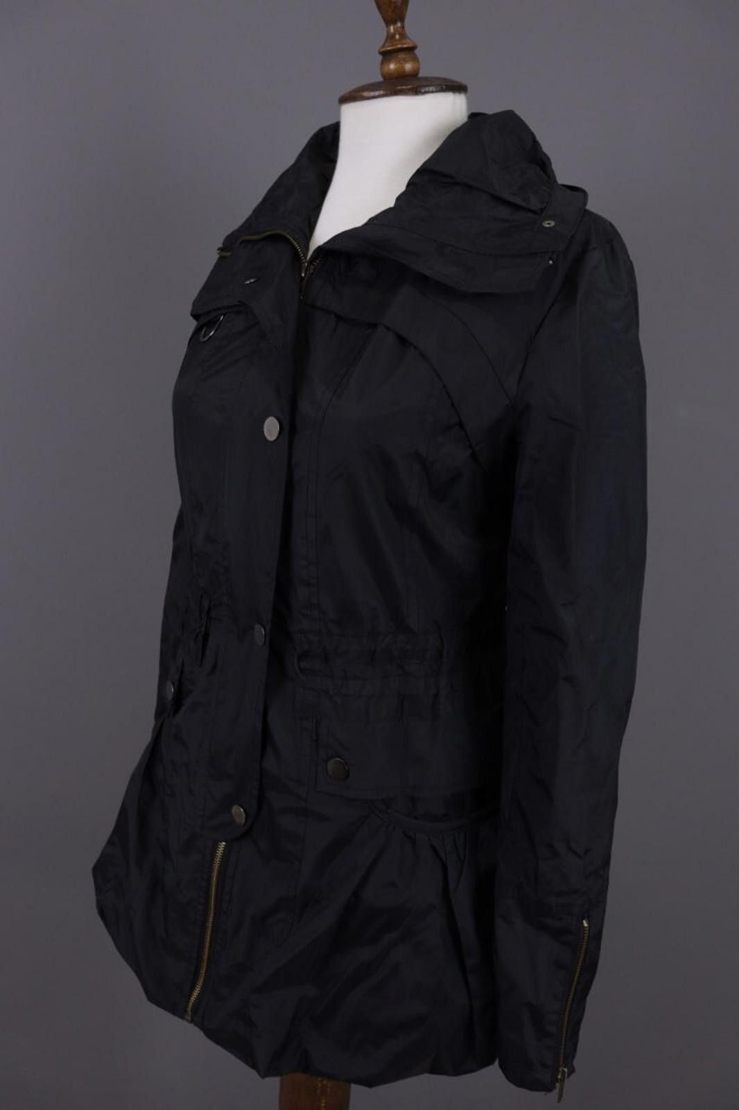Designer Cop. Copine Black Lagenlook Parka Coat Jacket Size 30 Size M / US 6-8 / IT 42-44 - 7 Thumbnail
