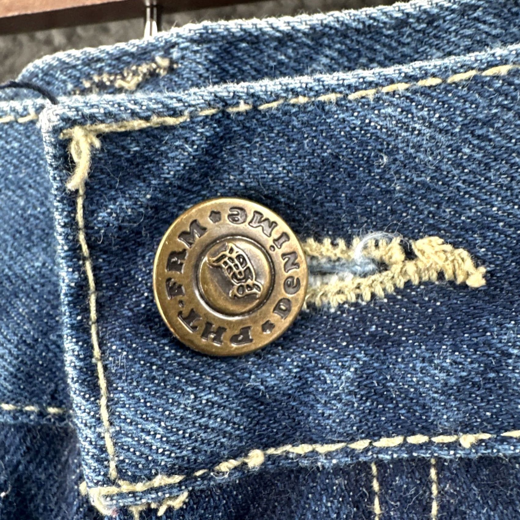 Phat Farm VINTAGE Phat Farm Jeans Mens 36x30 Hip Hop 90s Baggy Wide-Leg Blue Denim Shirt? Size US 36 / EU 52 - 5 Thumbnail