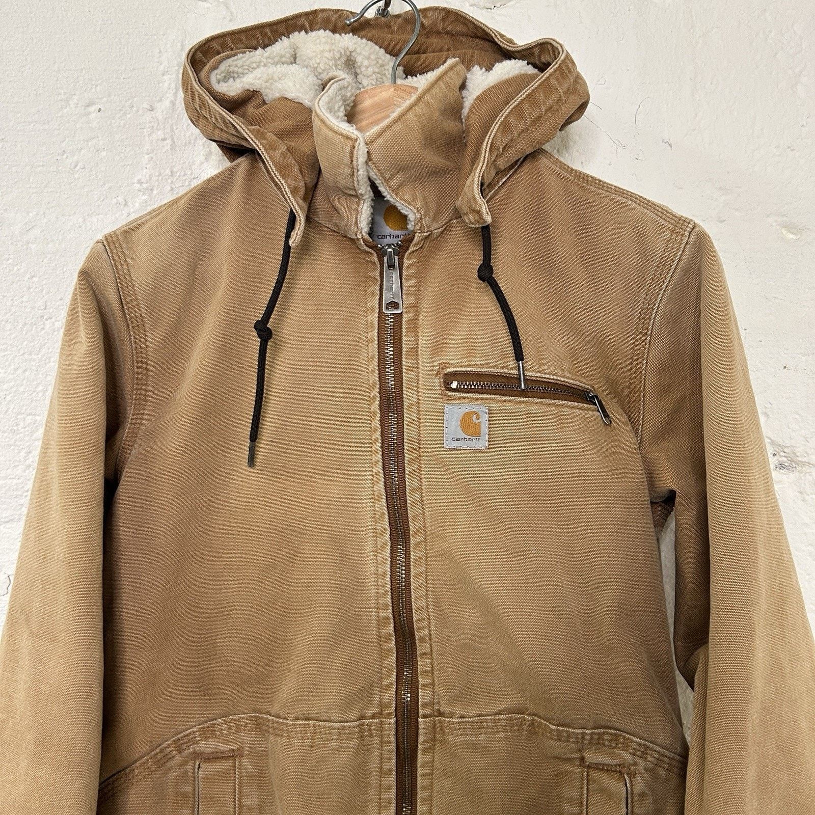 Carhartt Carhartt Sherpa-Lined Wildwood Jacket “Brown” 100815-211 Size XS / US 0-2 / IT 36-38 - 3 Thumbnail