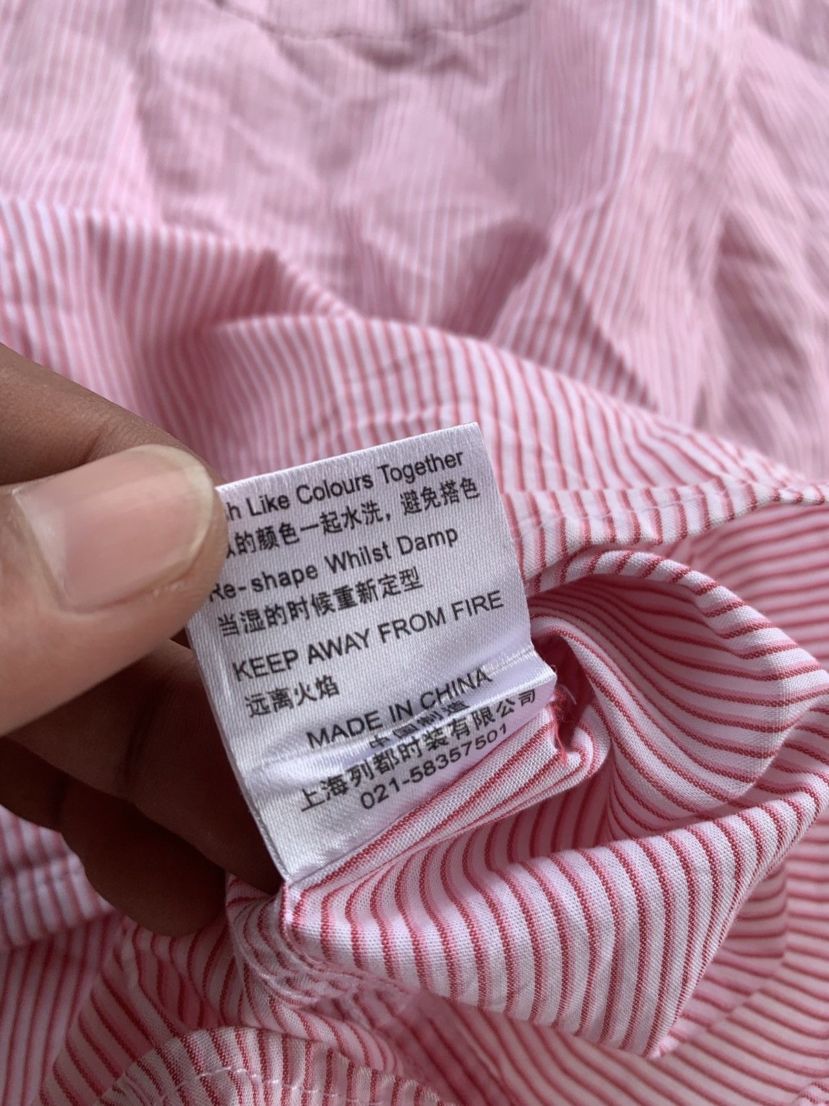 Japanese Brand Hunt City Gothic Button Shirt Soft Pink Stripe Tokyo Style Size US L / EU 52-54 / 3 - 11 Thumbnail