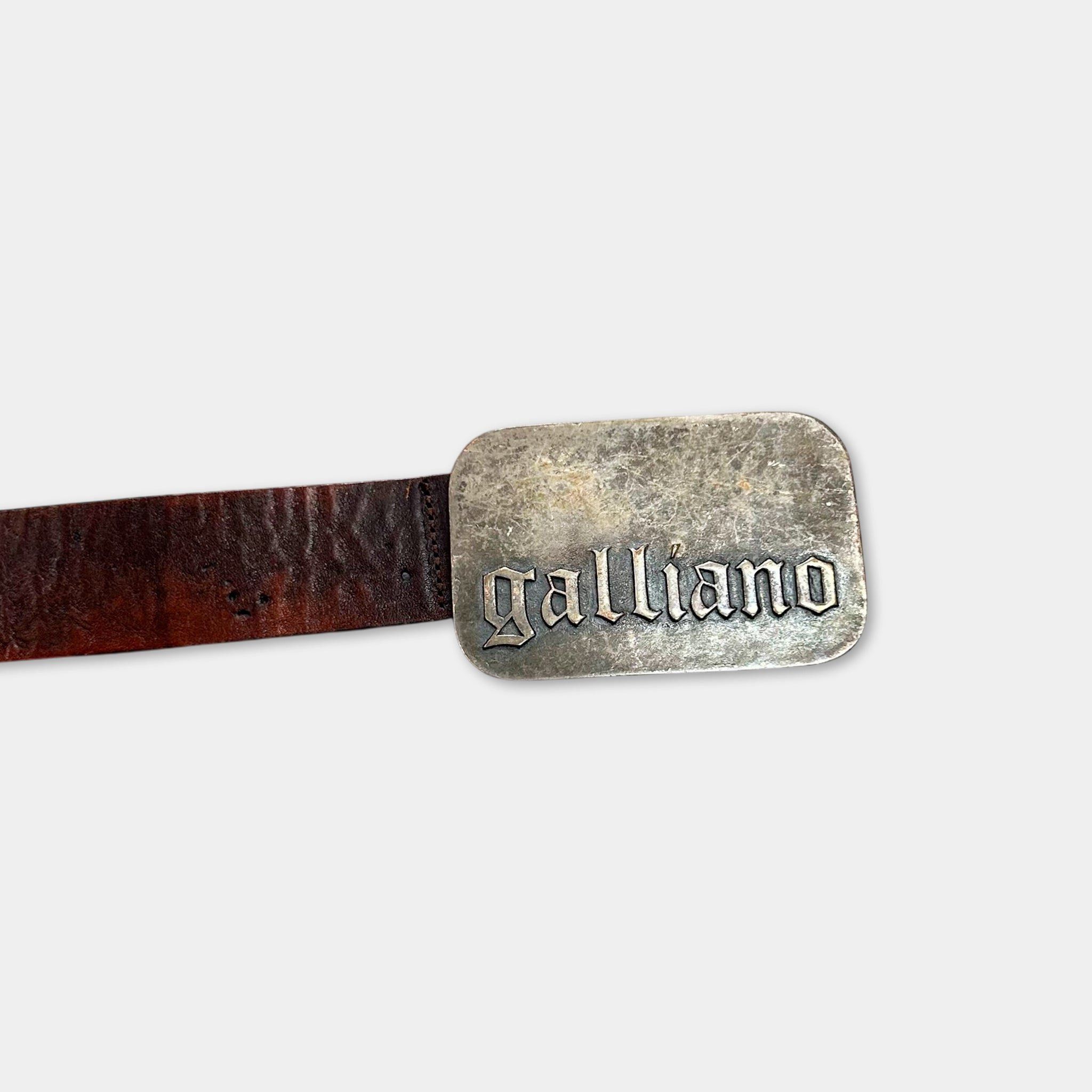 John Galliano Galliano Metallic Buckle Belt Size ONE SIZE - 2 Thumbnail