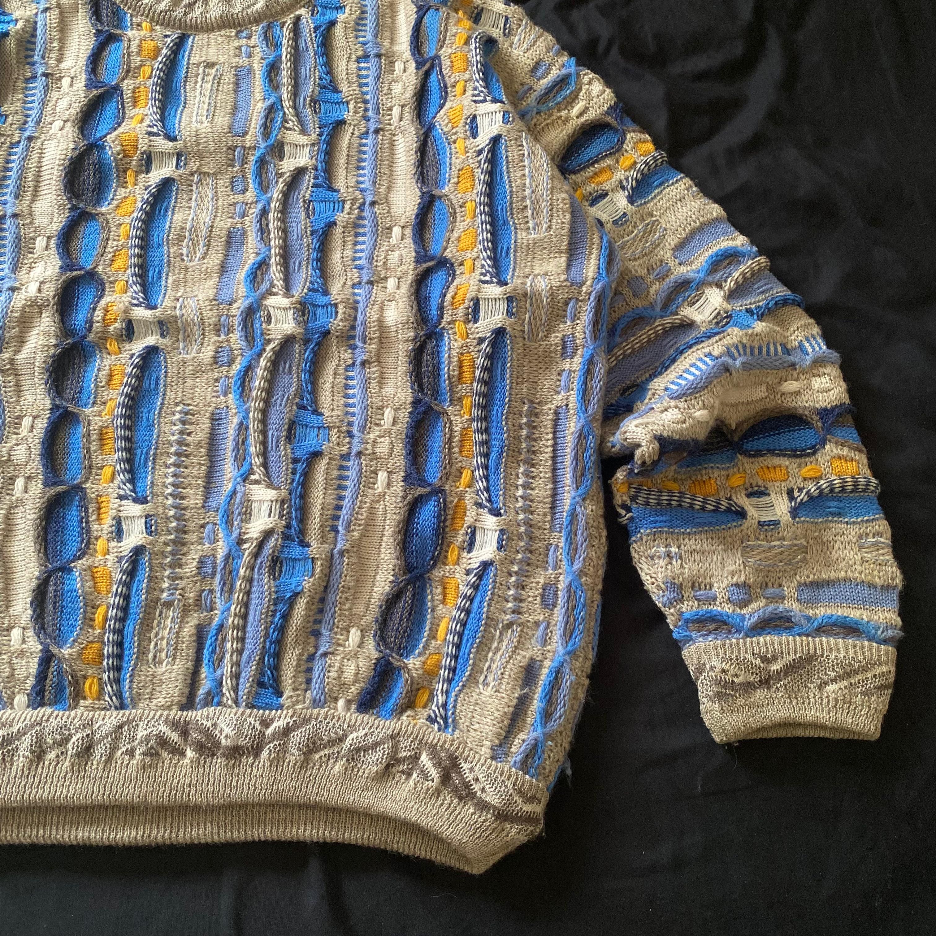 Coogi Vintage 3D Knitwear Carlo Alberto Australia Size US L / EU 52-54 / 3 - 2 Thumbnail
