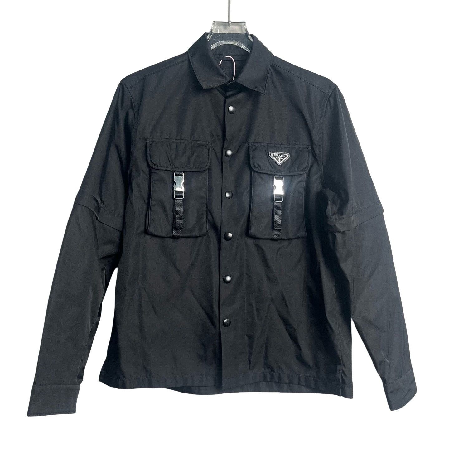 Prada Prada Nylon Double Pocket Shirt Jacket XS Size US XS / EU 42 / 0 - 1 Thumbnail