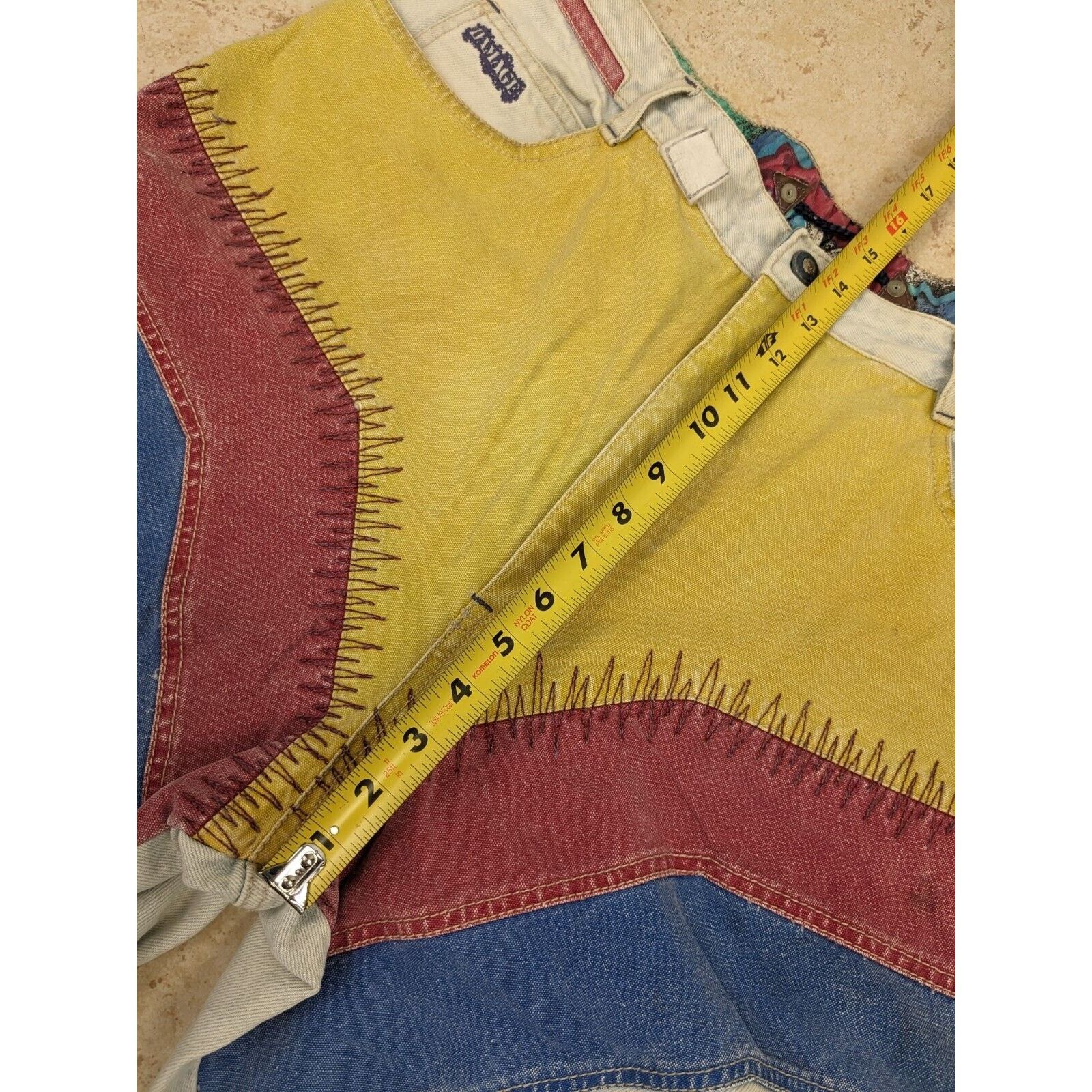 Other Vtg Major Damage 1990's Baggy Denim Shorts Jorts 36x12 Size US 36 / EU 52 - 18 Thumbnail
