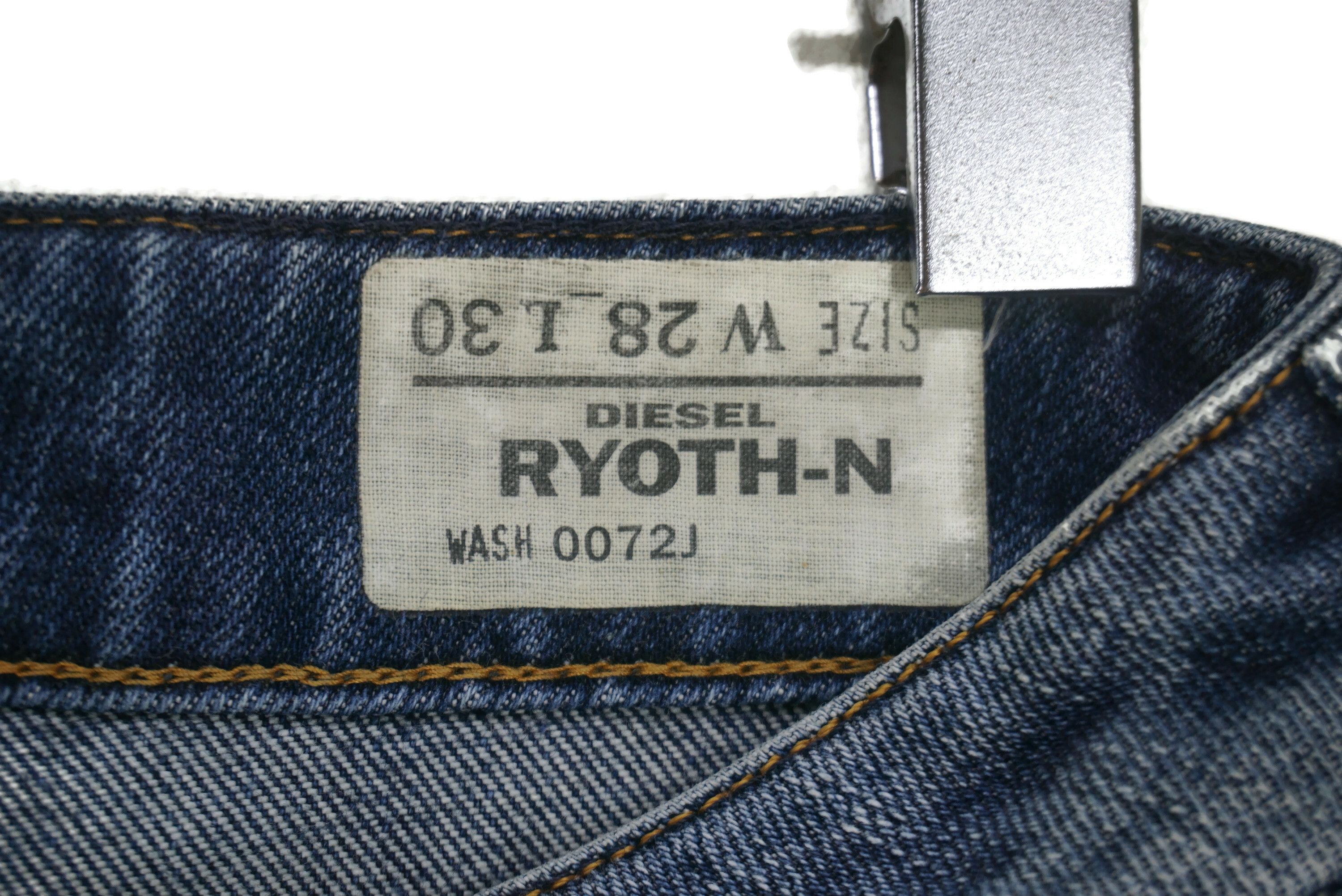 Diesel Ryoth-N Jeans Size W31xL31.5 Low-Rise Bootcut Denim Size US 28 / EU 44 - 11 Thumbnail