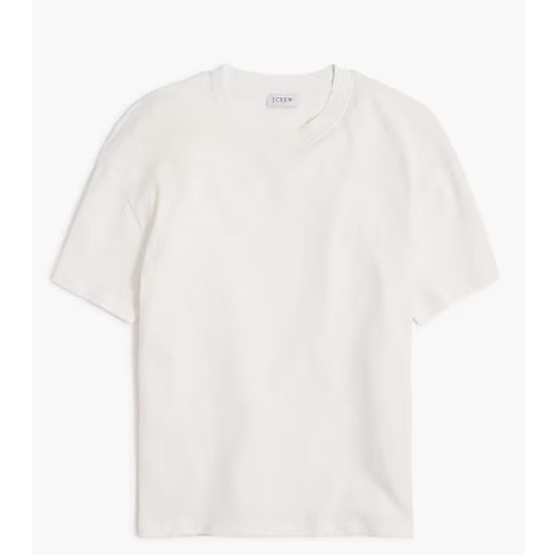 J.Crew NWT J.Crew Relaxed Short Sleeve Tee - Size L MSRP $34.50 Size L / US 10 / IT 46 - 1 Thumbnail