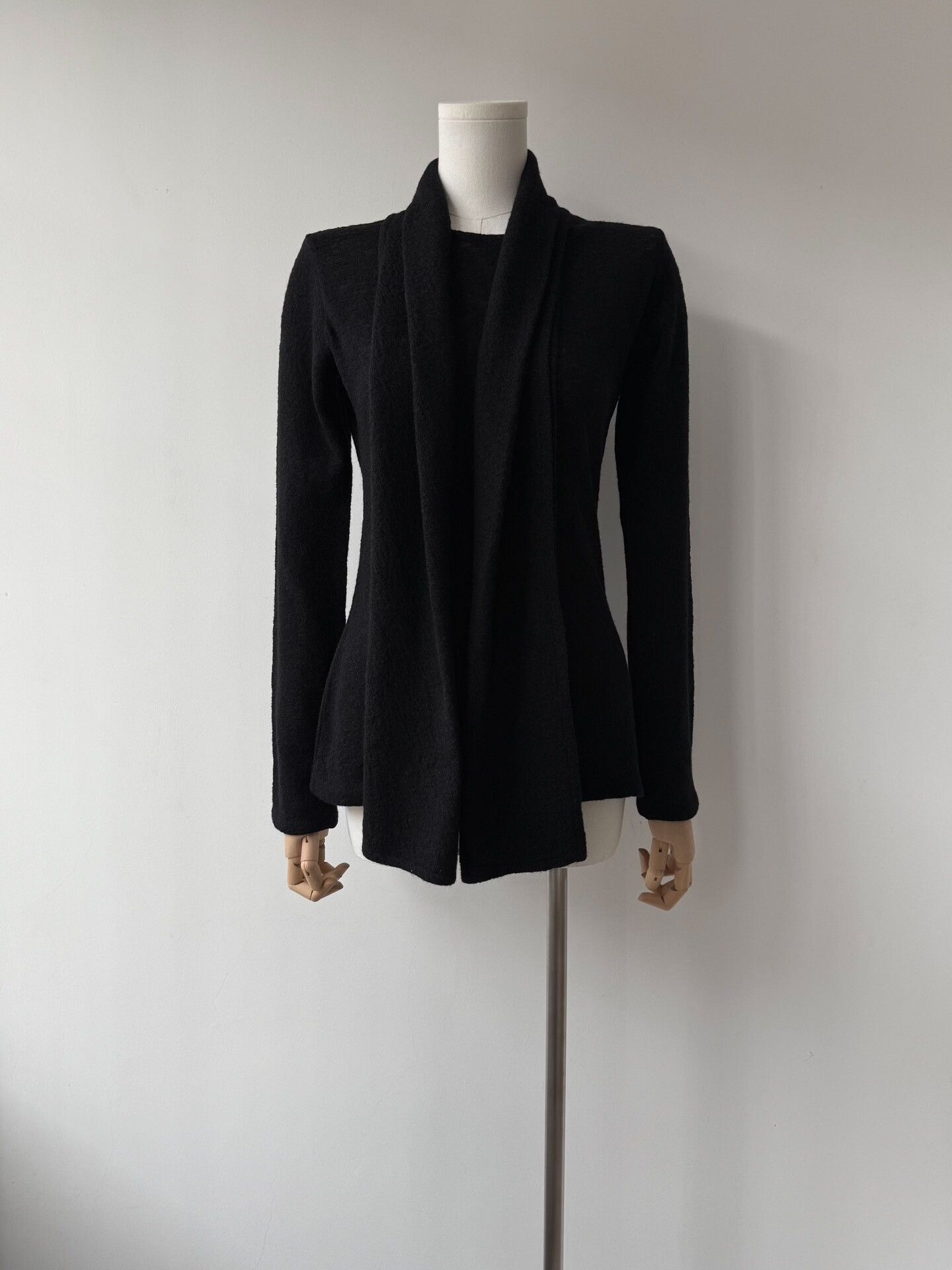 Yohji Yamamoto Yohji Yamamoto Noir Wool Top with Draped Collar Size M / US 6-8 / IT 42-44 - 1 Thumbnail