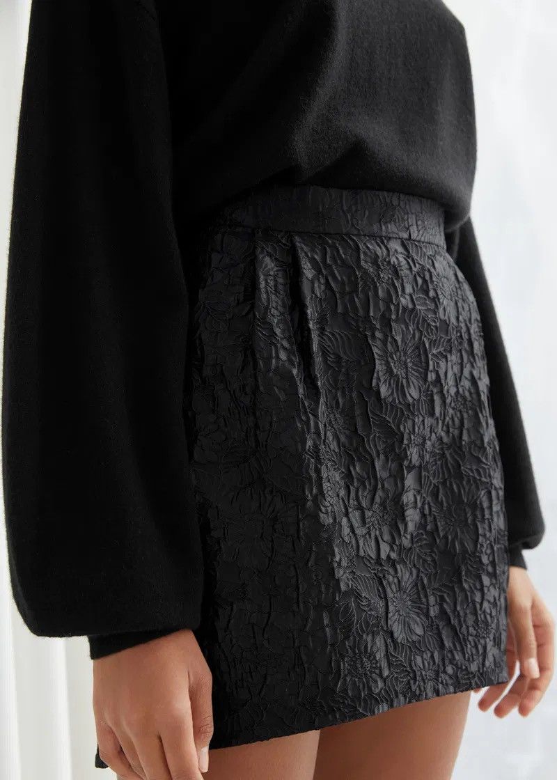 & Other Stories & other stories floral jacquard skirt Size 27" / US 4 / IT 40 - 4 Thumbnail