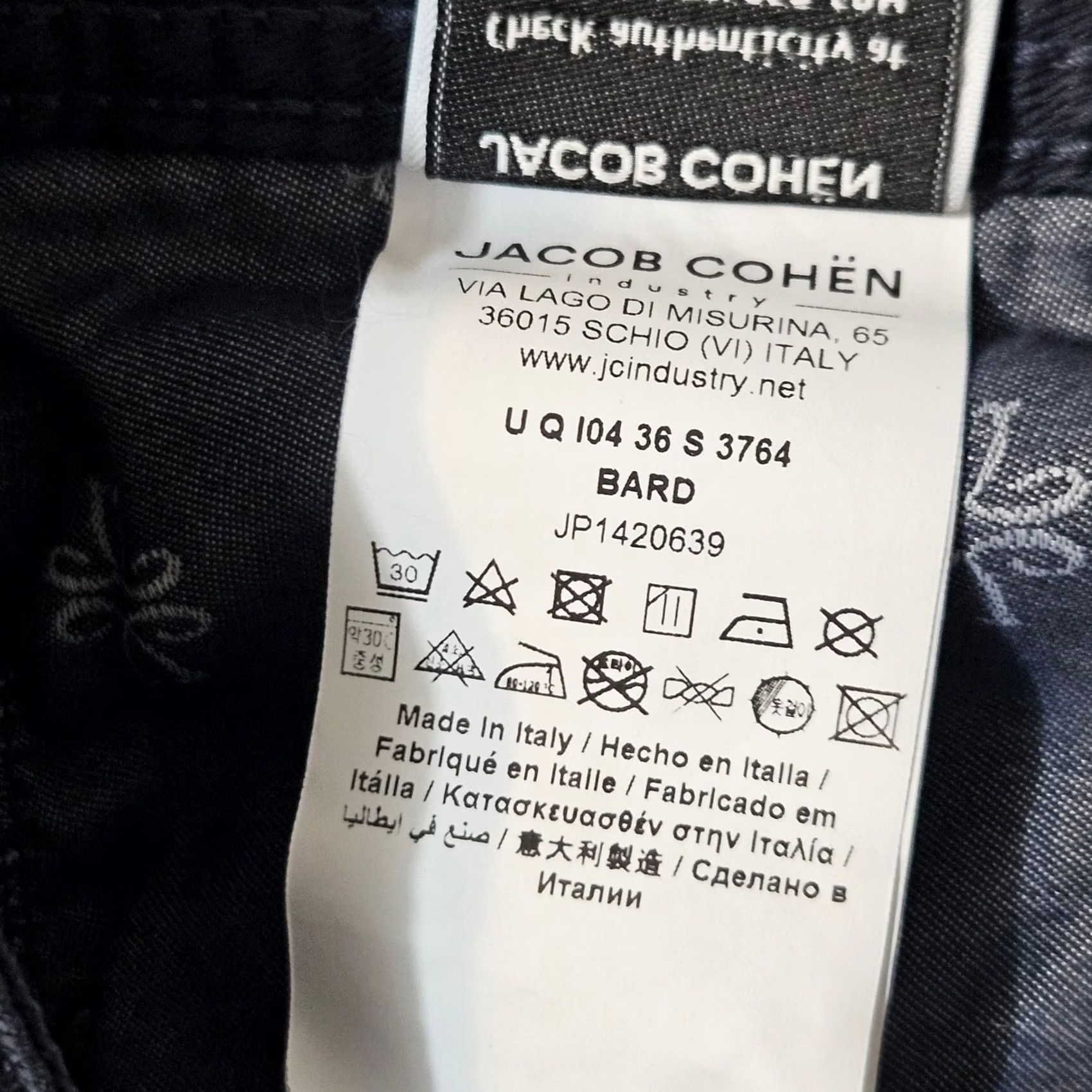 Jacob Cohen Jacob Cohen Bard Classic Chino Pants Trousers Cotton Stretch Slim Blue 32x26 Size US 32 / EU 48 - 7 Thumbnail