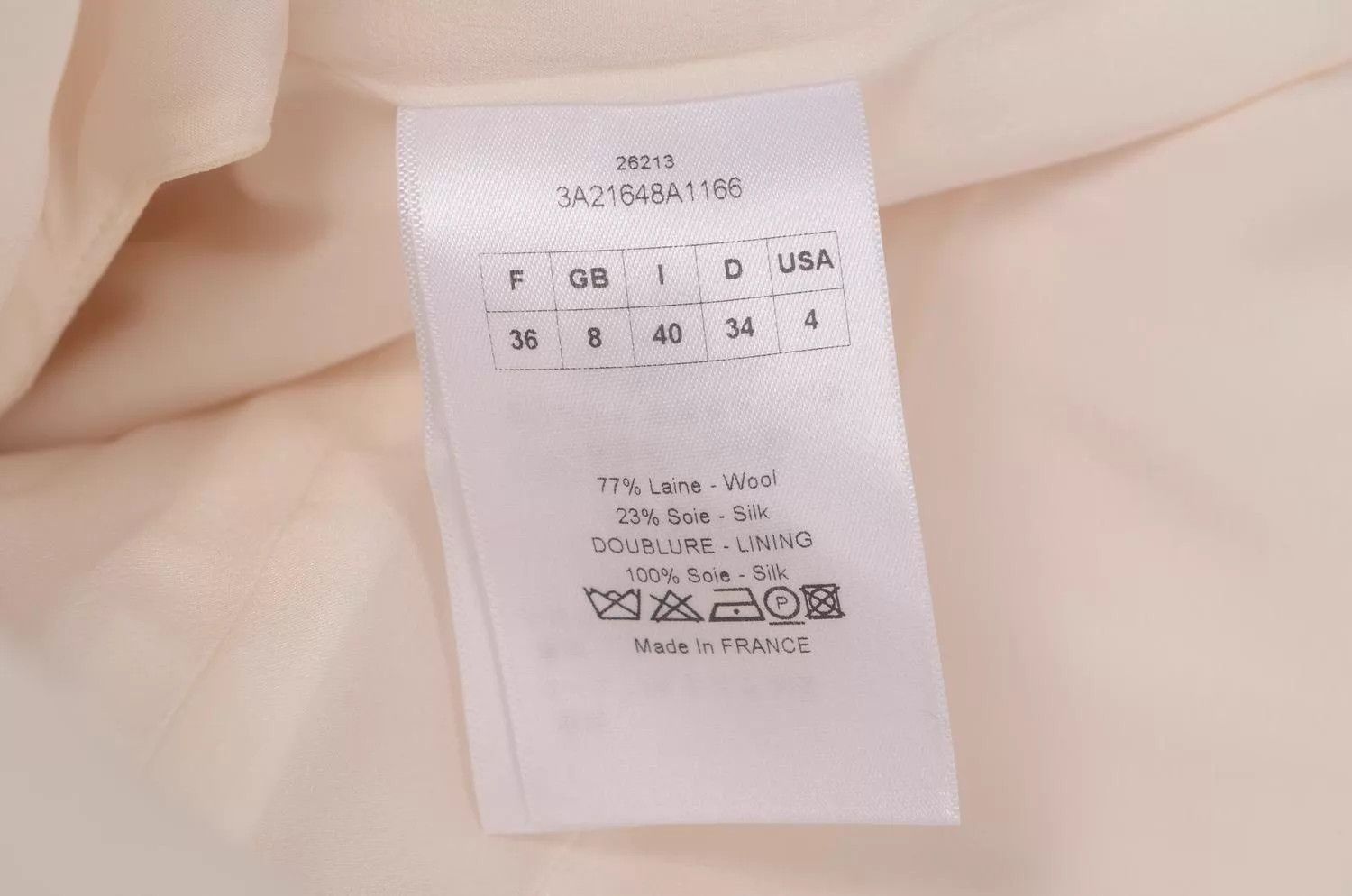 Dior Dior women's solid silk/wool dress S Size XS / US 0-2 / IT 36-38 - 2 Thumbnail
