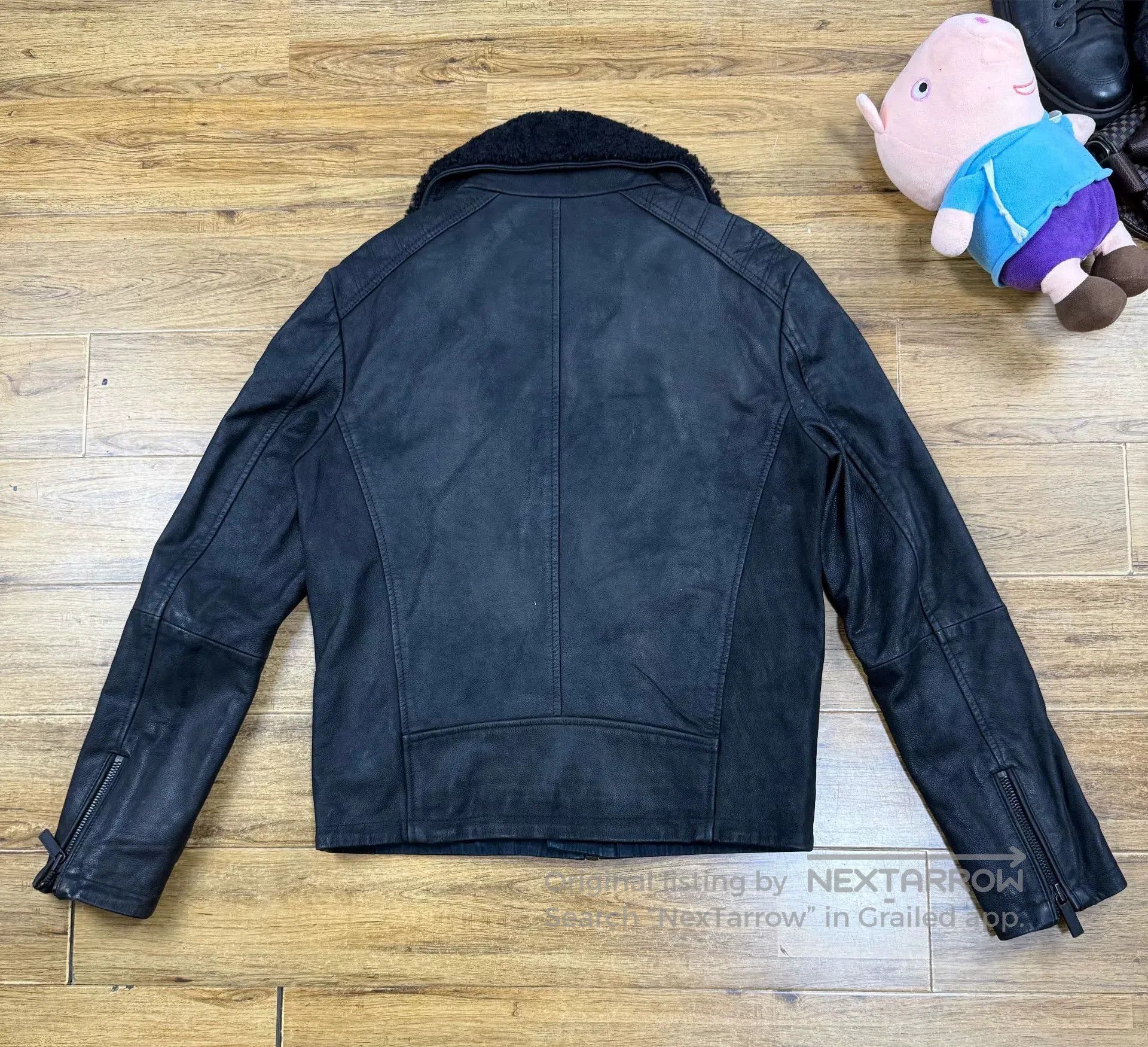 Calvin Klein Calvin Klein Men's Leather Biker Jacket. Size US M / EU 48-50 / 2 - 2 Thumbnail