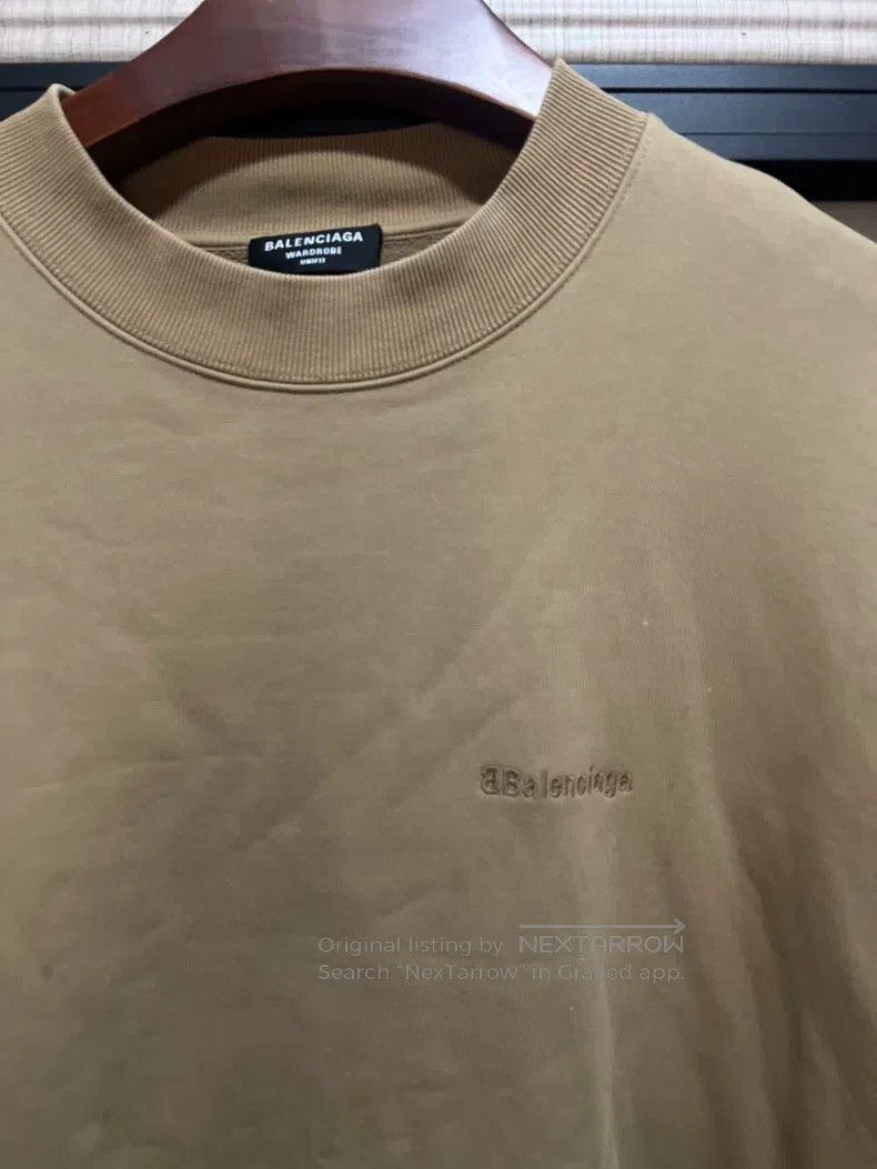 Balenciaga Balenciaga Loose long-sleeve sweatshirt with chest logo pa Size XS / US 0-2 / IT 36-38 - 3 Thumbnail