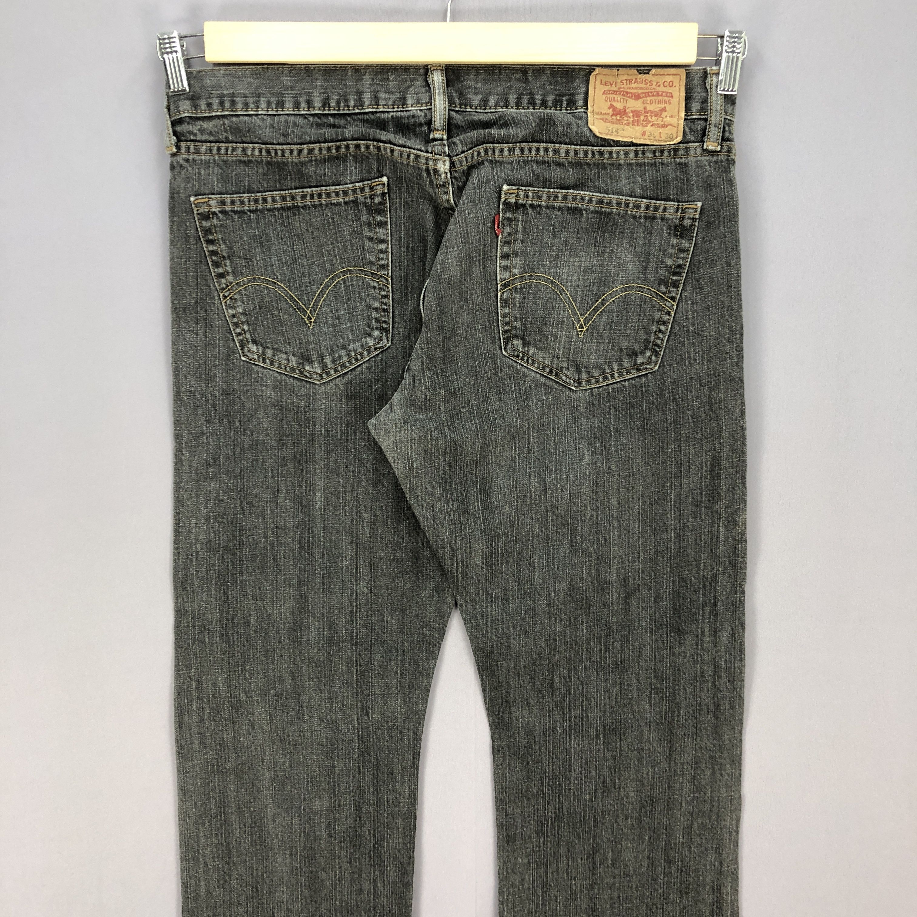 Levi's Vintage Levis Distressed Jeans Levi's Faded Black Denim Size US 38 / EU 54 - 4 Thumbnail