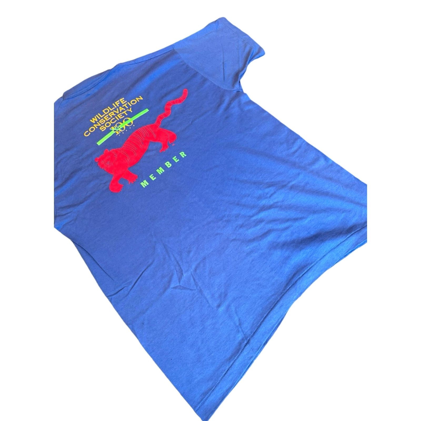 Fruit Of The Loom VINTAGE Wildlife Conservation Society 100th Anniversary Members T-Shirt XL USA Size US XL / EU 56 / 4 - 7 Thumbnail