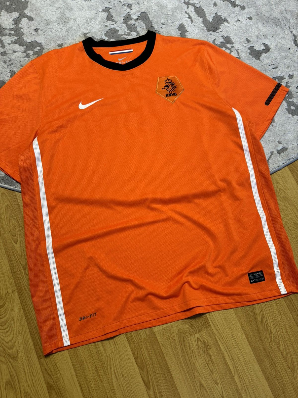 Vintage Nike KNVB Netherlands 2010/11 SoccerNationalTeam Home Jersey Size US XXL / EU 58 / 5 - 3 Thumbnail