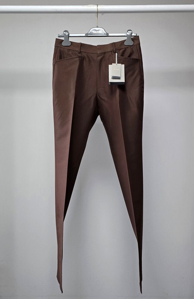 Tom Ford o1sm1stk0824 Wool Silk Feu Atticus Gaberdeen Pant Size US 30 / EU 46 - 1 Thumbnail
