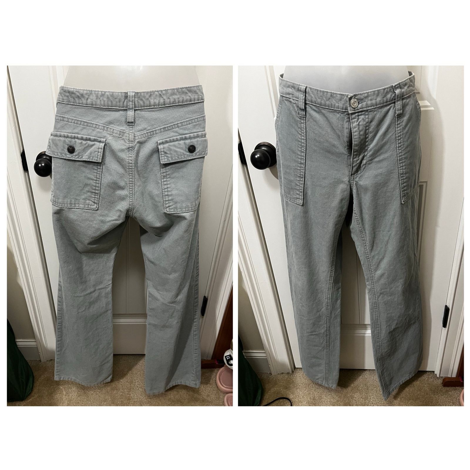 Gap Vintage Low Rise Corduroy Long and Lean Pants four-pockets Size 32" / US 10 / IT 46 - 2 Thumbnail